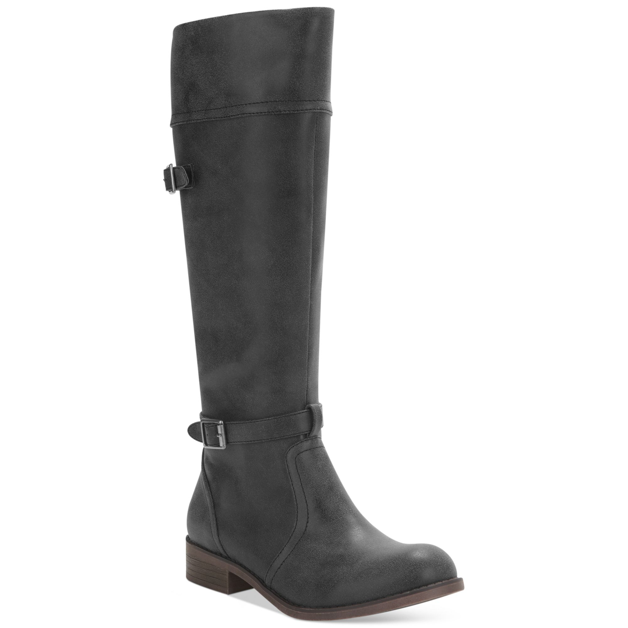 Material girl Leroy Riding Boots in Black Lyst