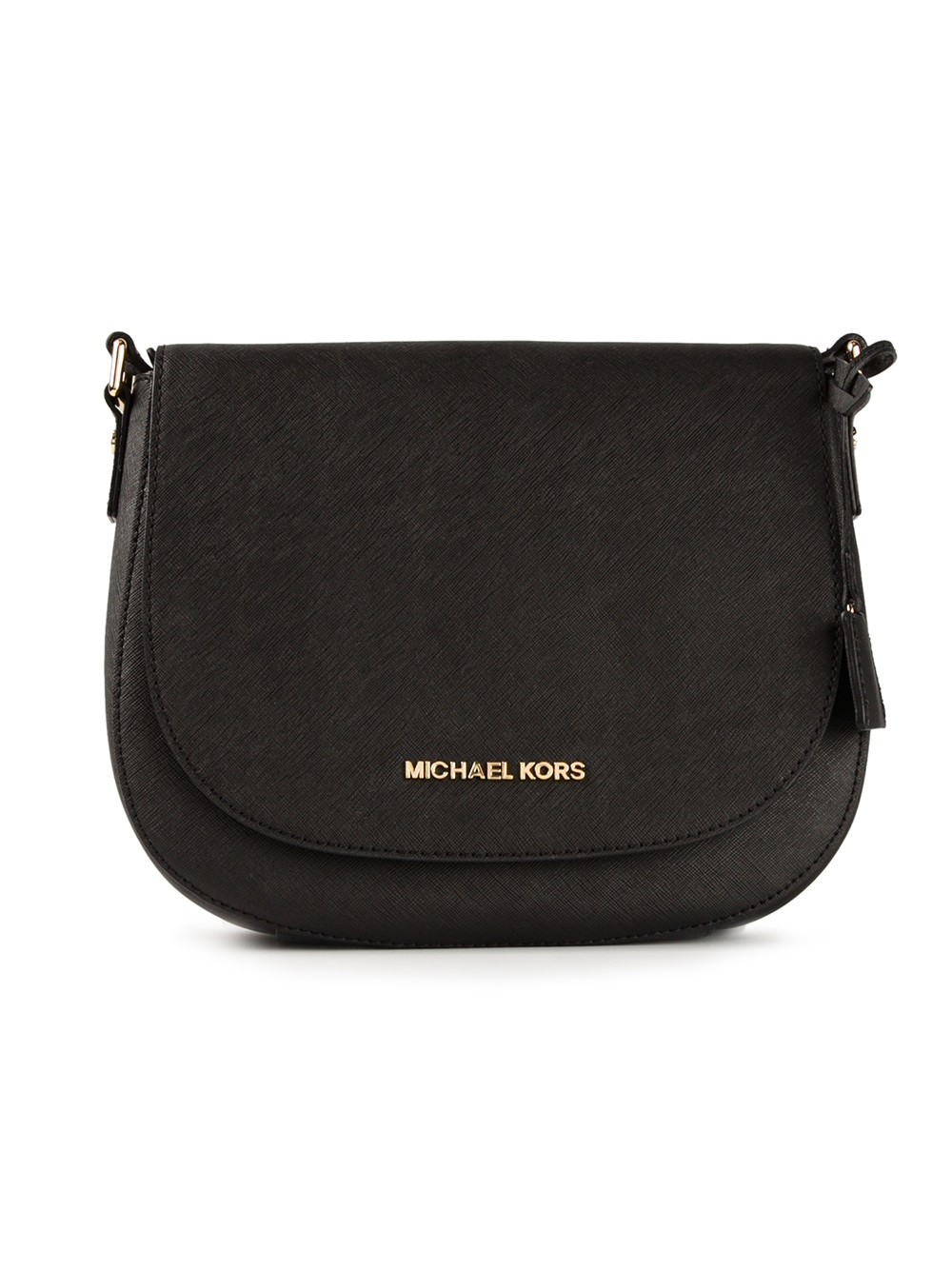 Michael Michael Kors Large 'Hamilton' Messenger in Black | Lyst