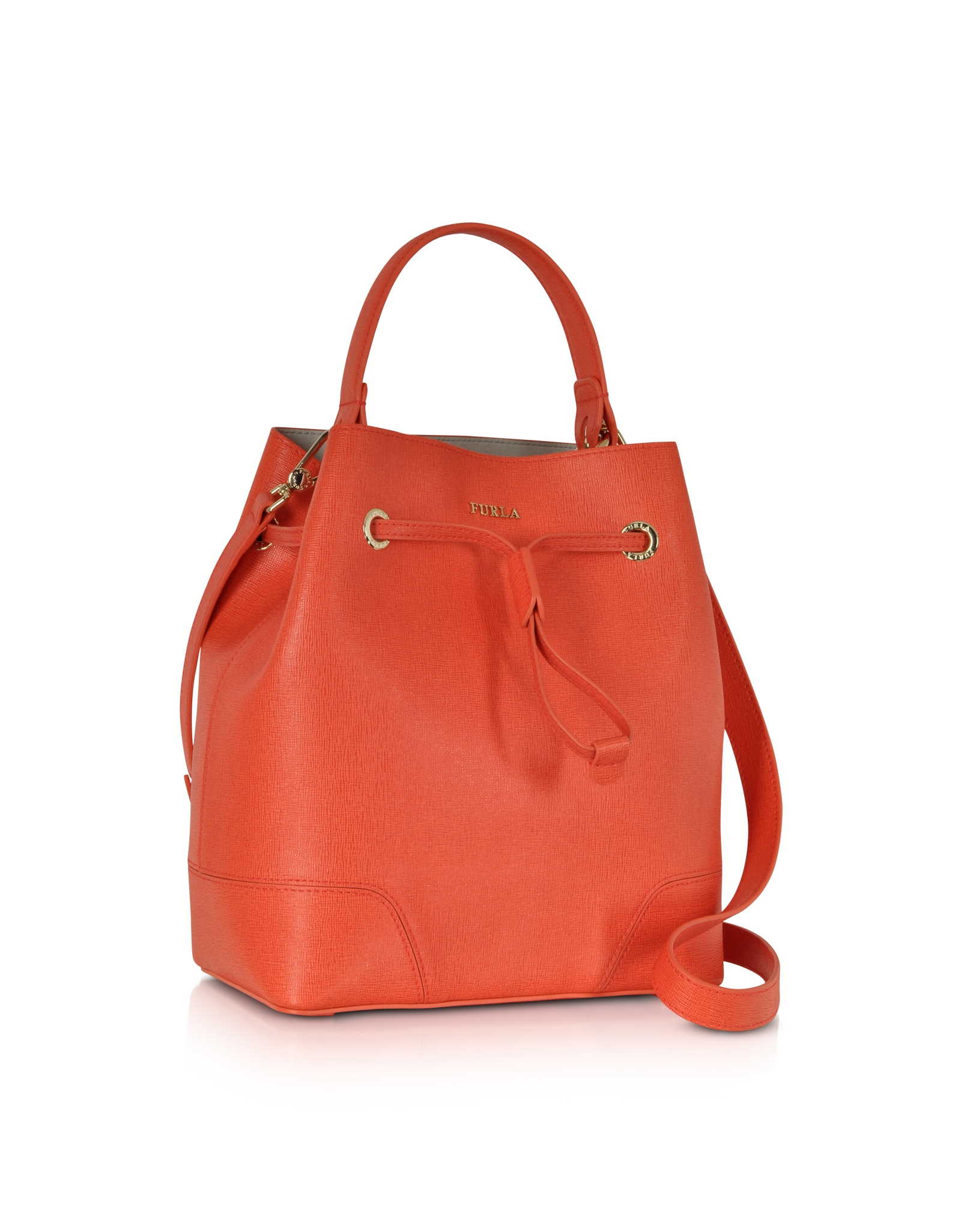 Furla Stacy Small Bucket Bag in Natural - Lyst