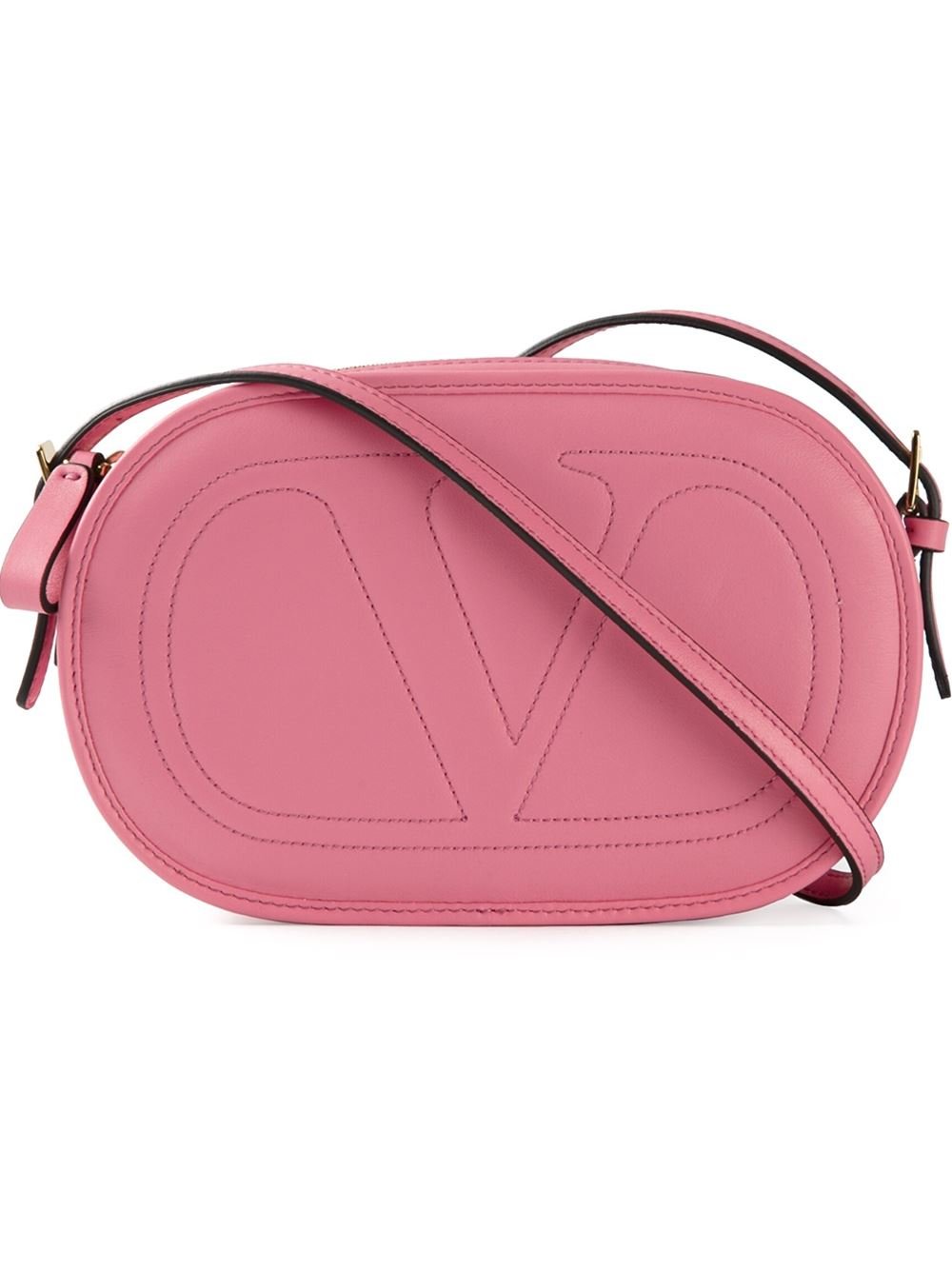 Valentino Logo Crossbody Bag in Pink (pink & purple) | Lyst