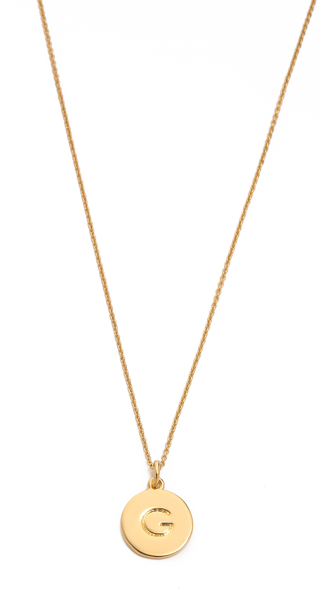 Lyst Kate Spade Letter Pendant Necklace in Metallic