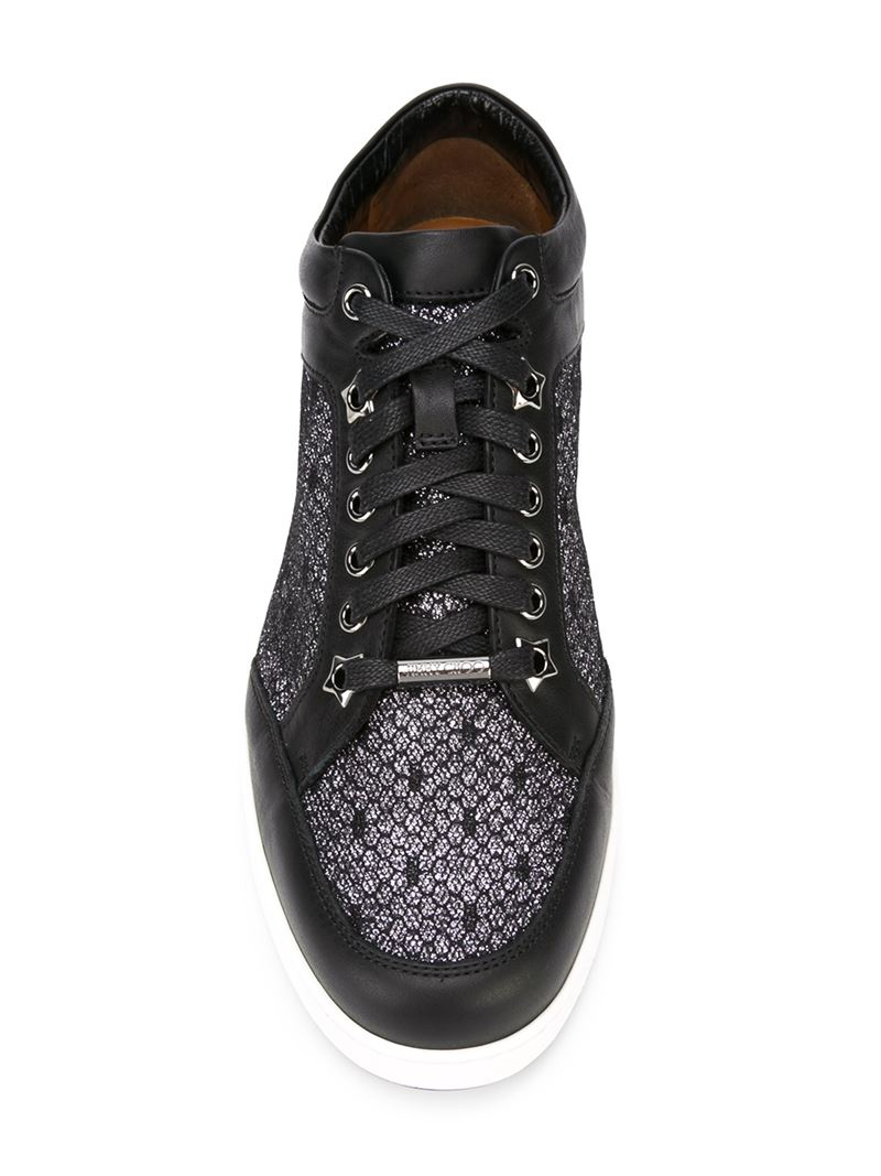 Jimmy choo 'Miami' Sneakers in Black | Lyst