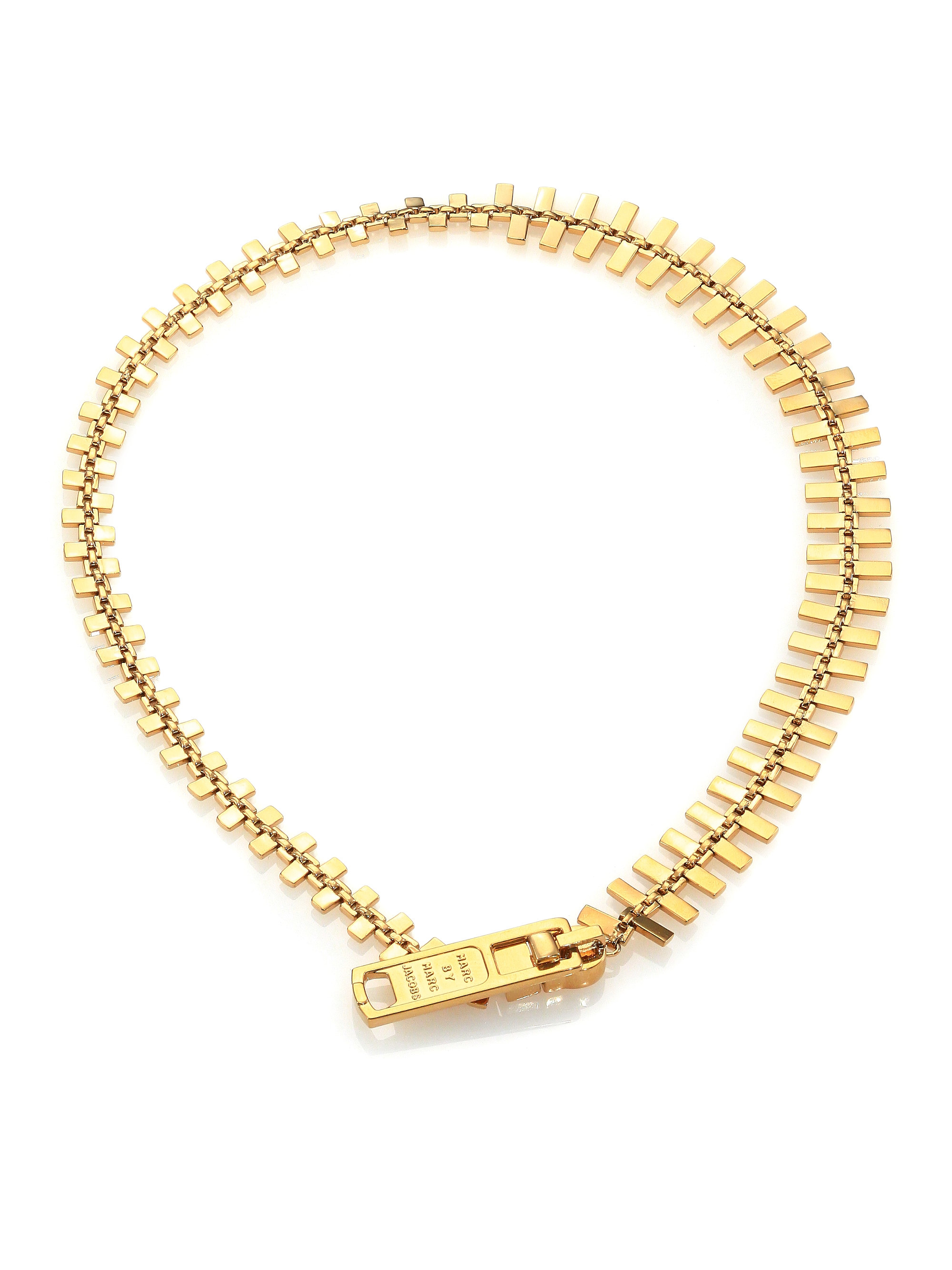 Lyst - Marc By Marc Jacobs Zipper Necklace in Metallic
