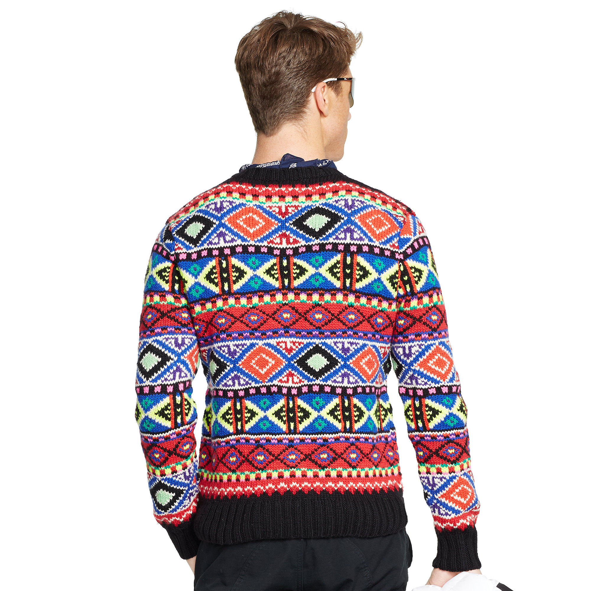 Polo ralph lauren Neon Fair Isle Sweater for Men | Lyst