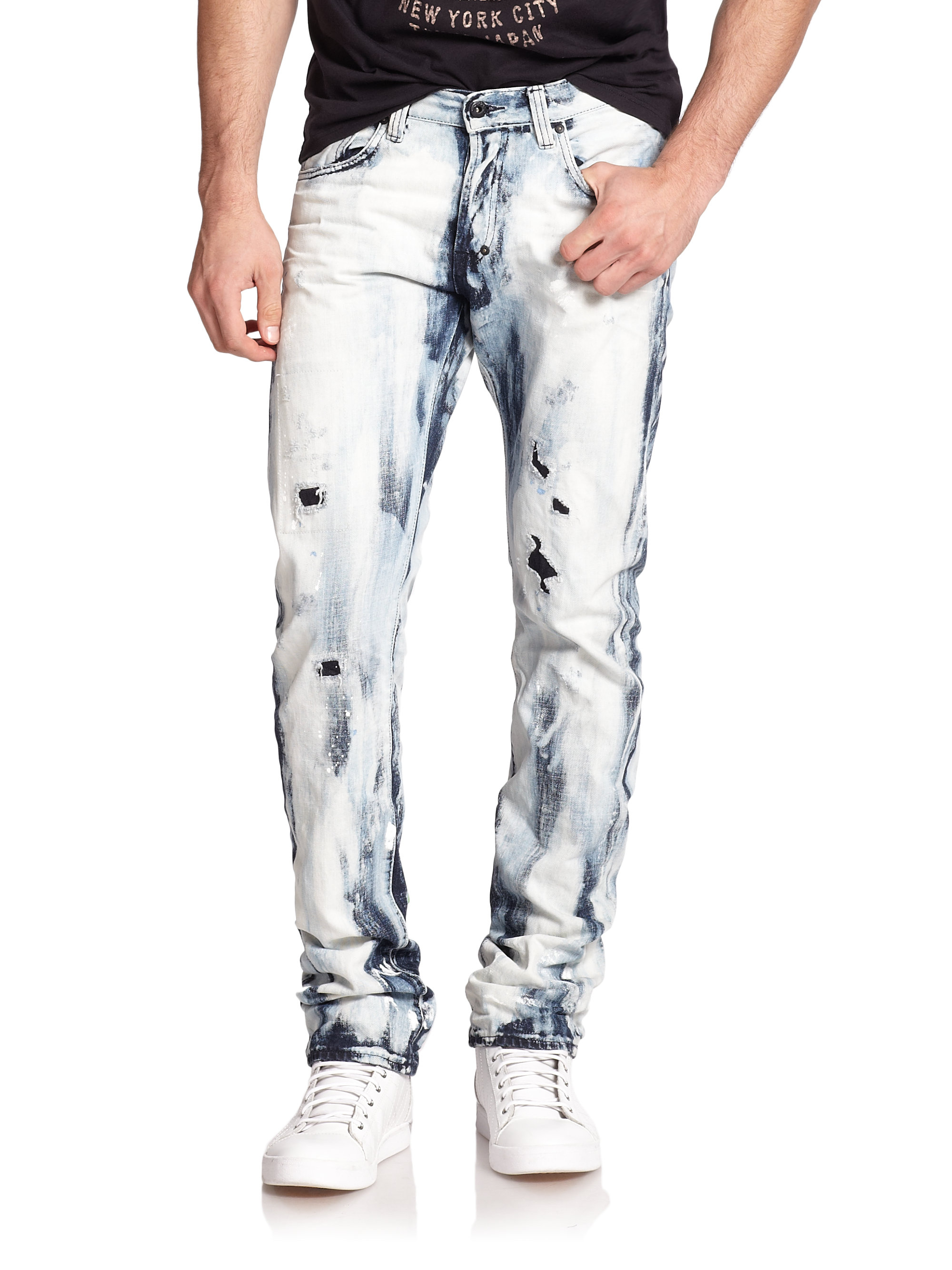 bleached jeans