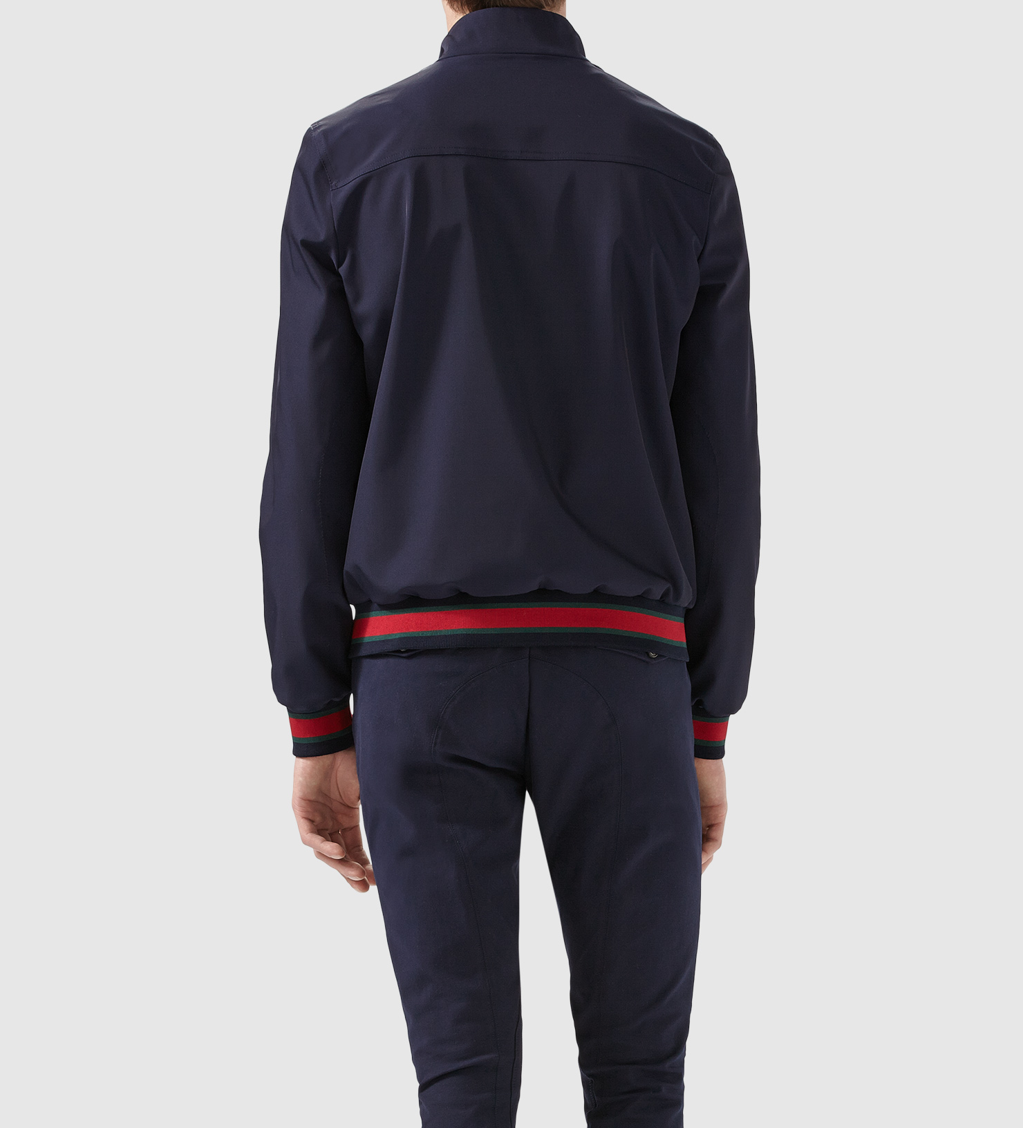 Lyst - Gucci Poly Gabardine Bomber Jacket In Black For Men