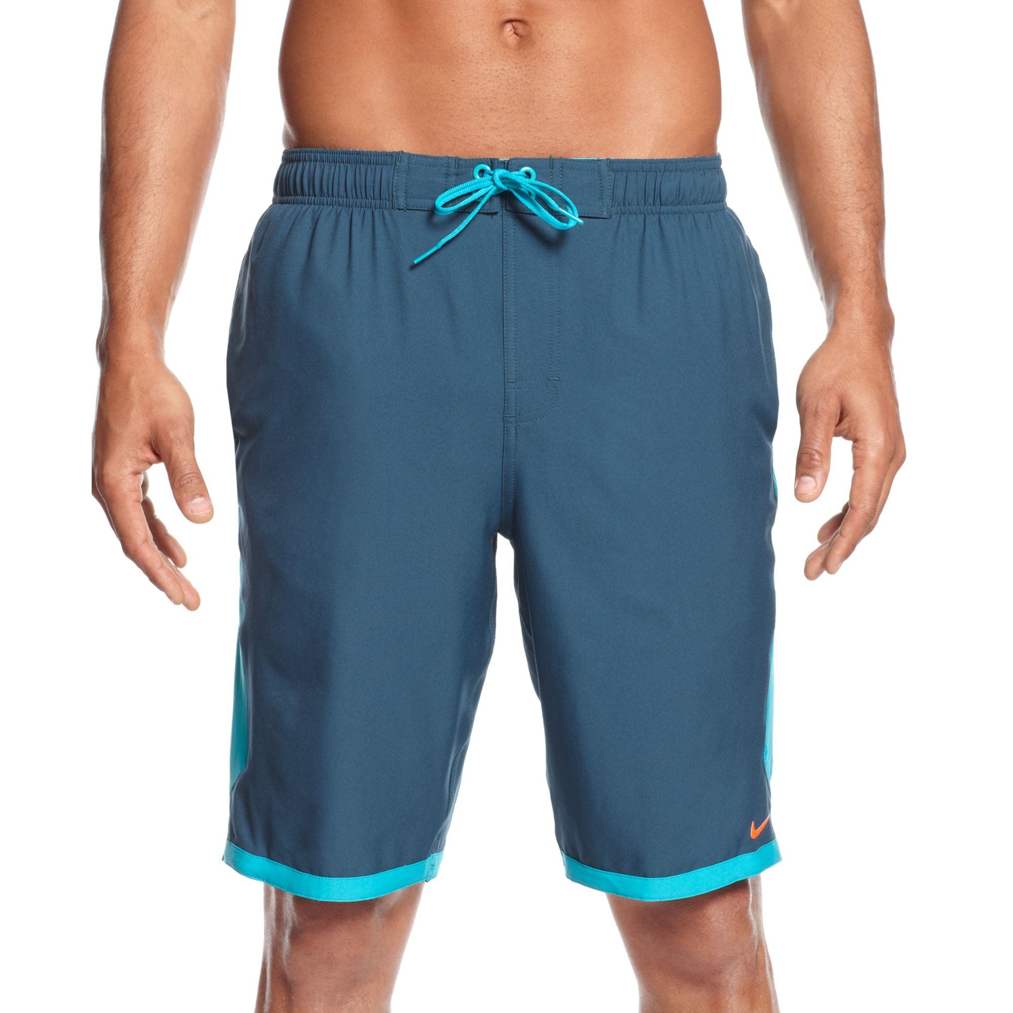 Nike Momentum 9 Volley Drifit Swim Shorts in Blue for Men (Night Shade ...
