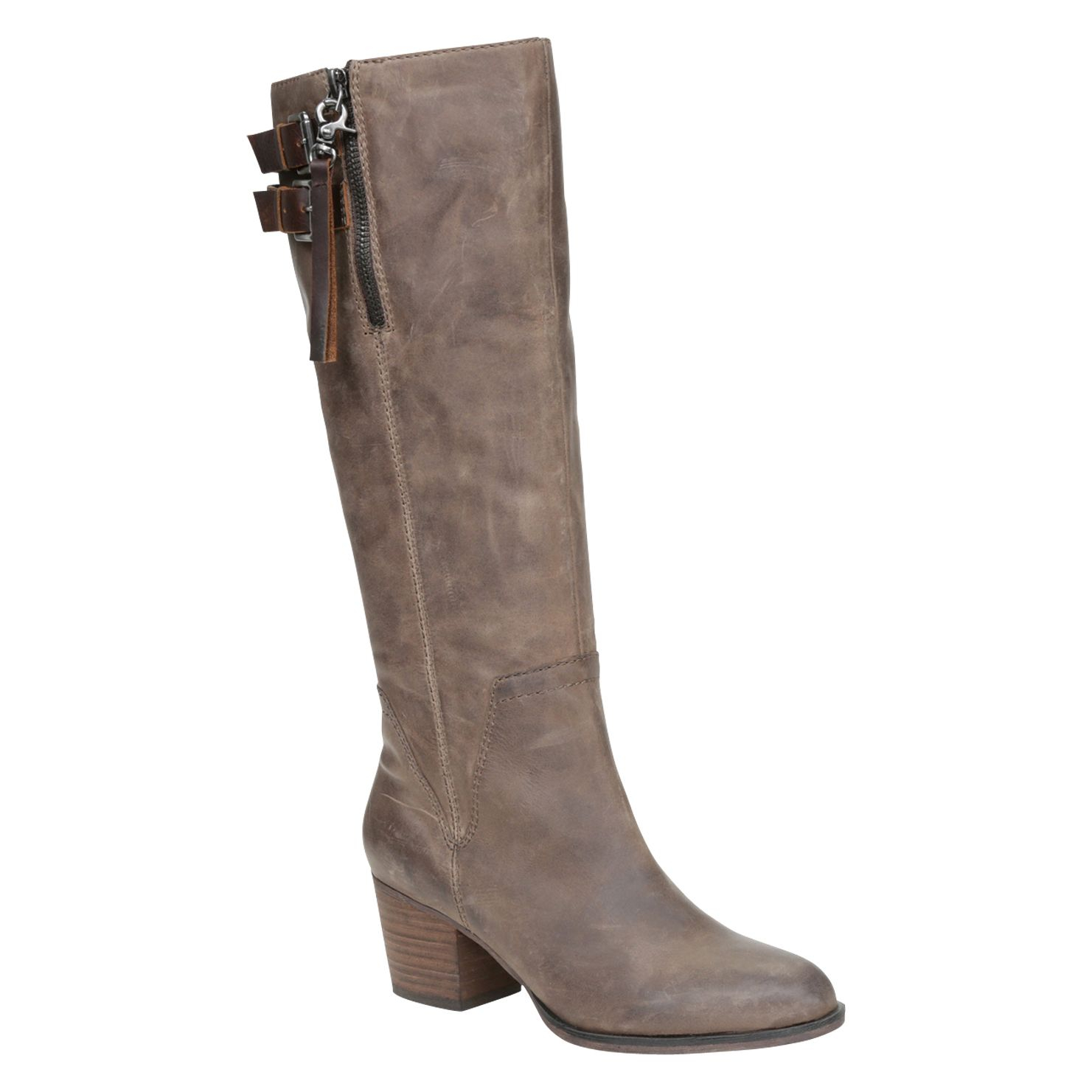 Aldo Heroux Block Heel Tall Boots in Brown | Lyst