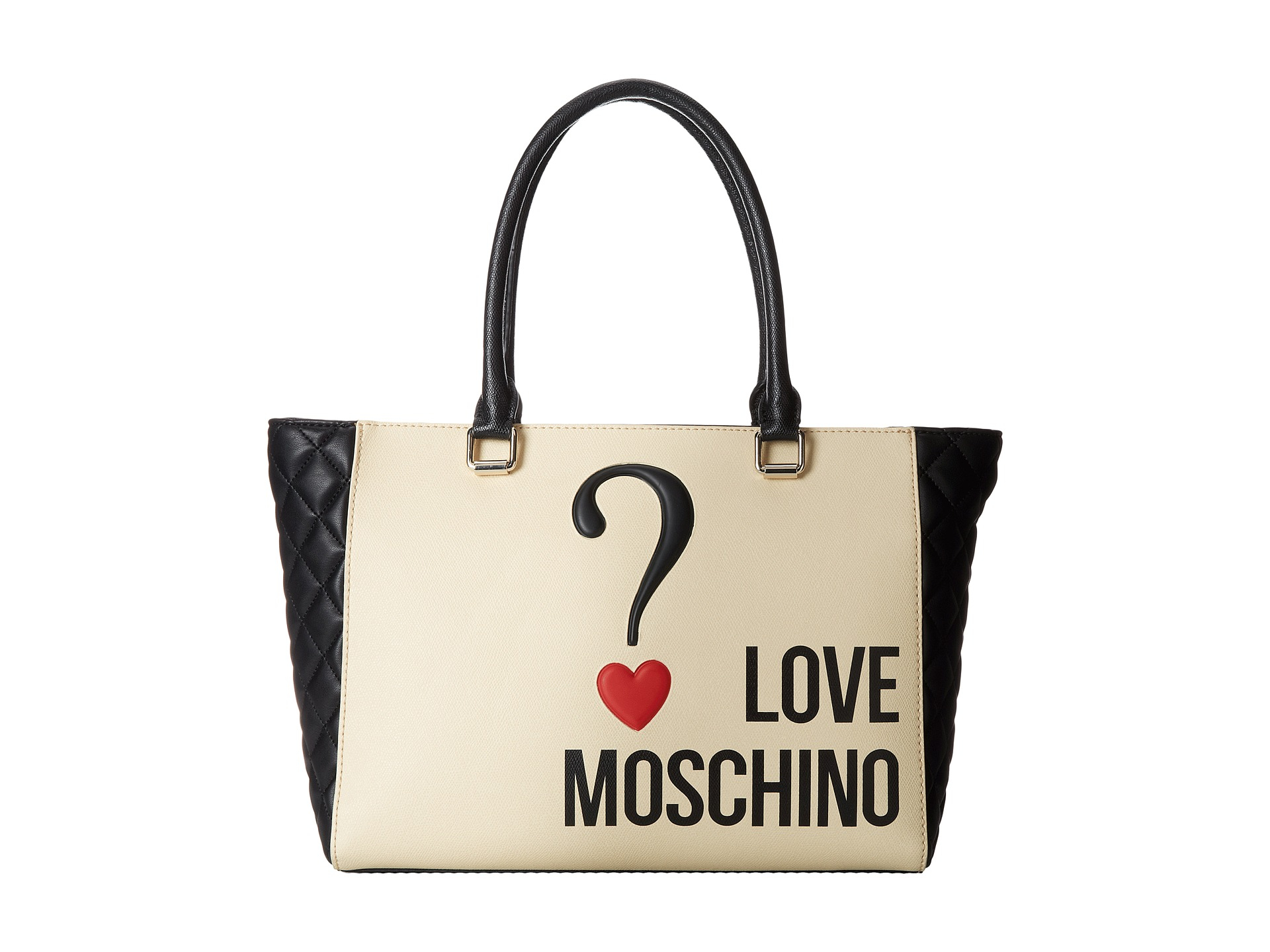 Lyst Love Moschino Question Mark Bag In White Gallery