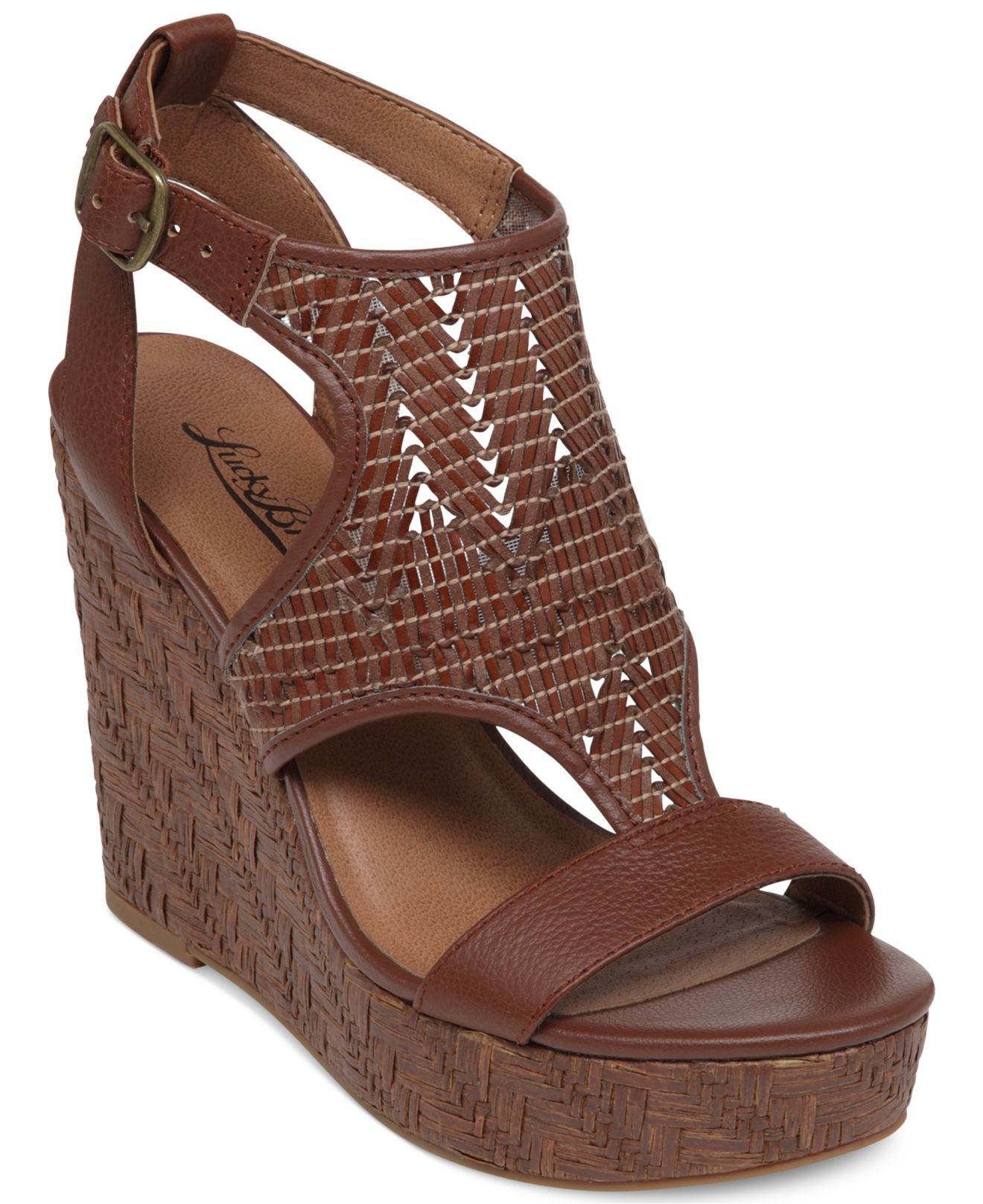 Lucky brand Women s Laffertie Platform Wedge  Sandals  in 