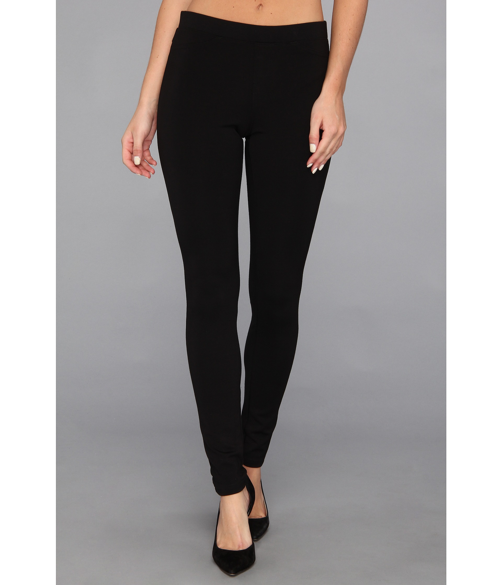 Hue Ponte Double-knit Leggings in Black | Lyst