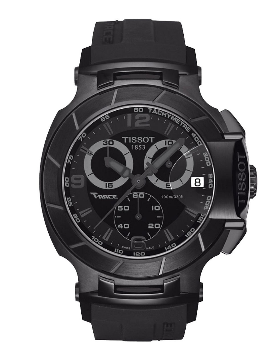 Tissot Men's T-race Black Quartz Chronograph Sport Watch in Black for ...