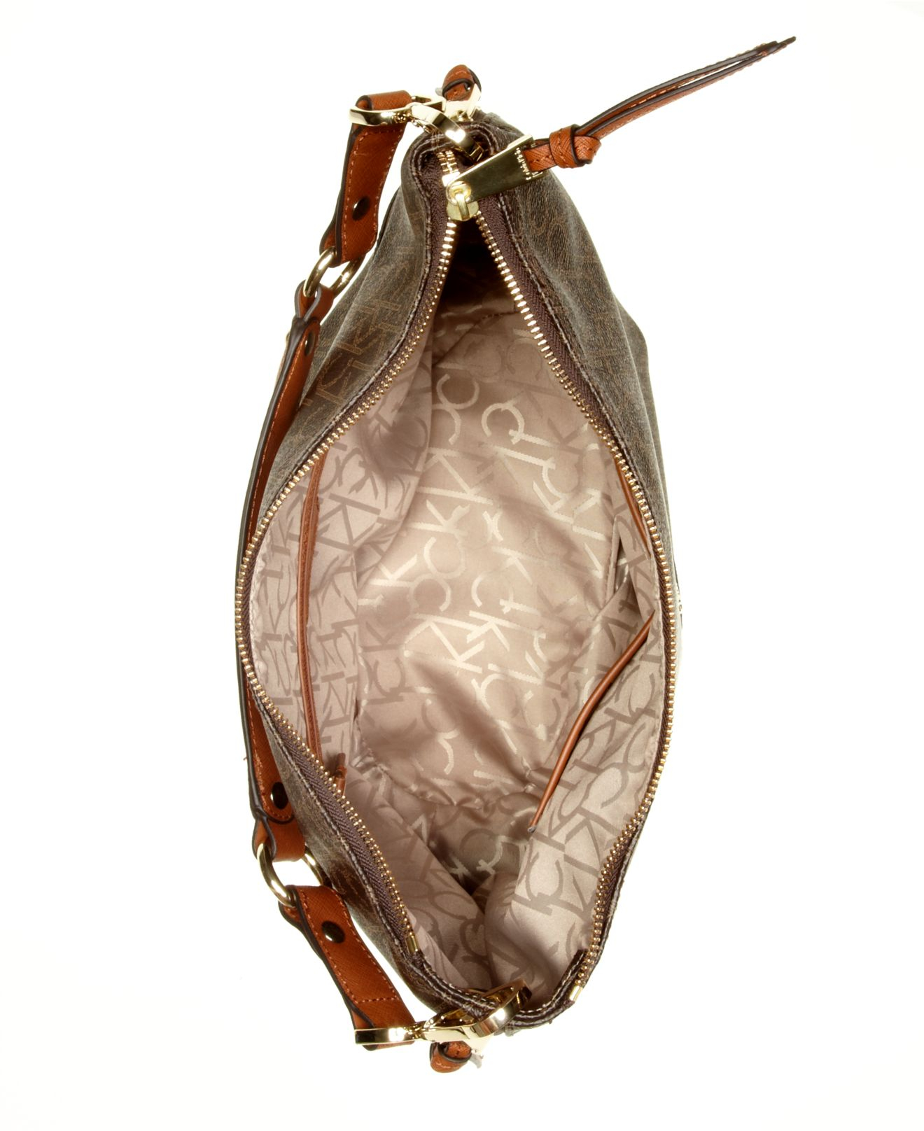 Lyst - Calvin klein Hudson Ck Monogram Hobo in Brown