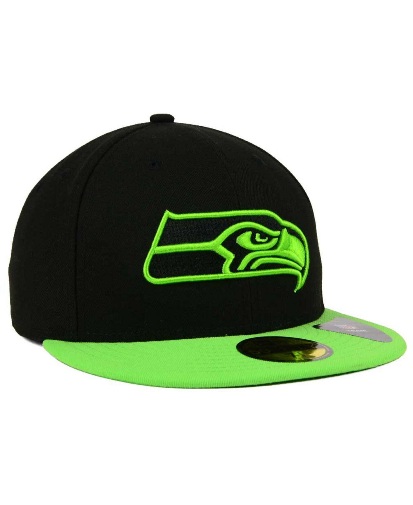 Ktz Seattle Seahawks Colors 59fifty Cap in Green for Men ...