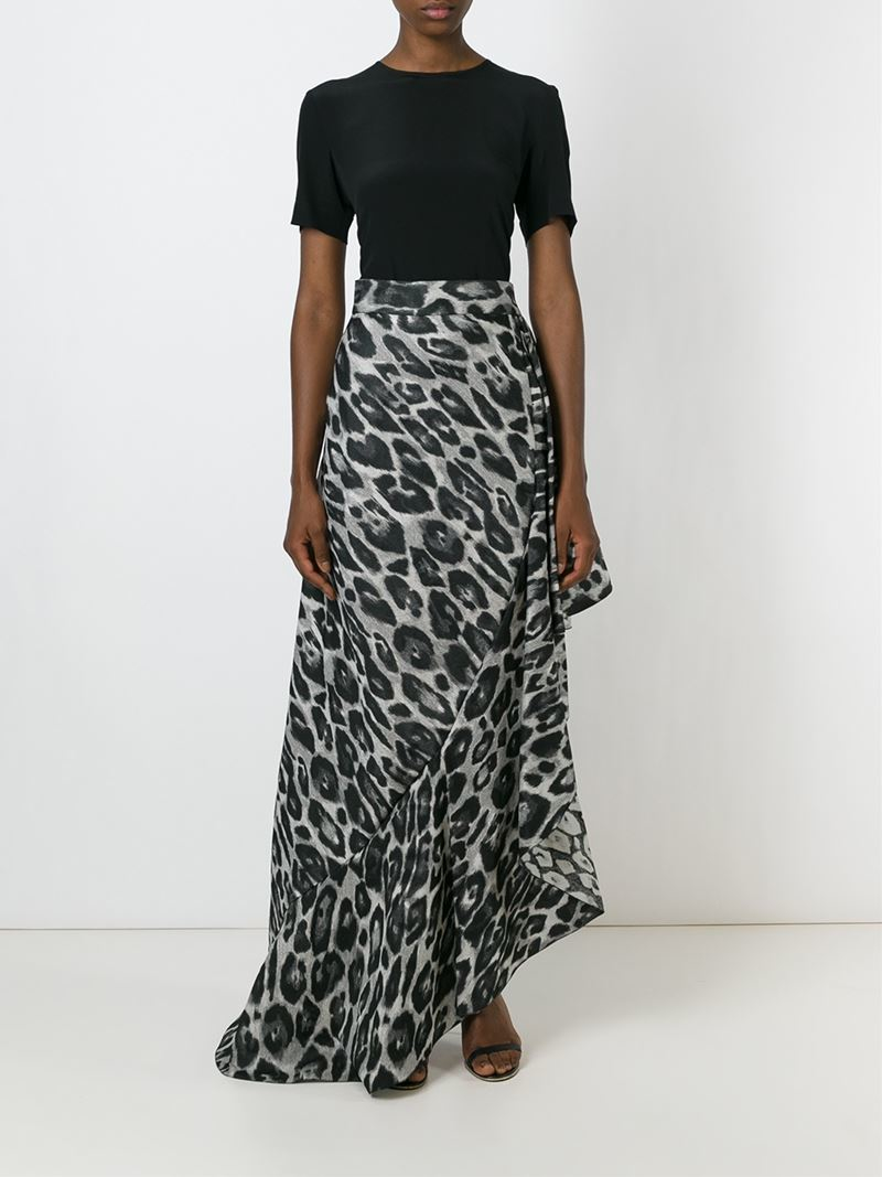 leopard maxi skirts