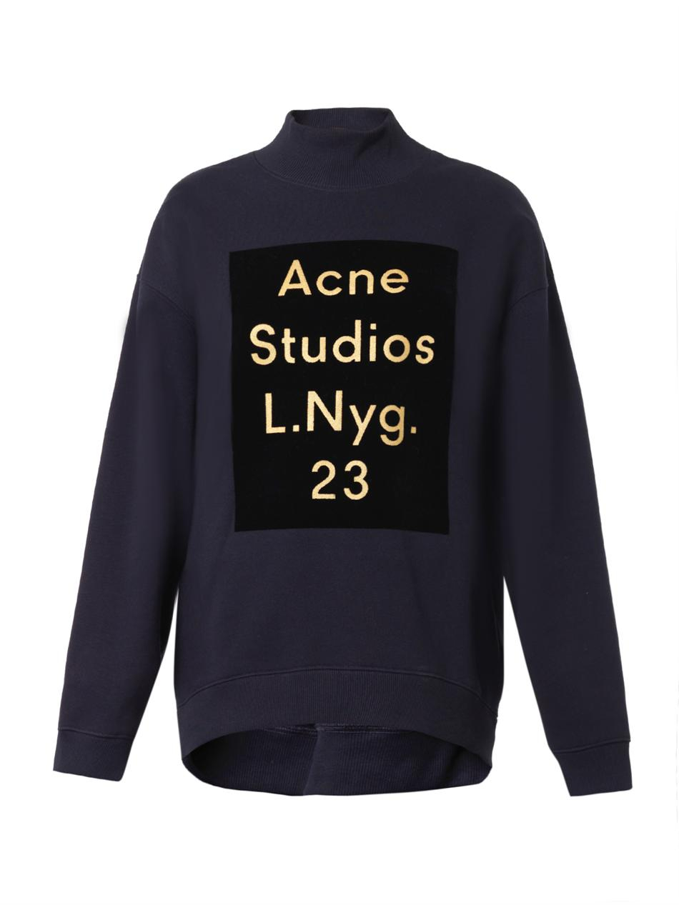 Lyst - Acne Studios 'Beta Flock' Sweatshirt in Blue