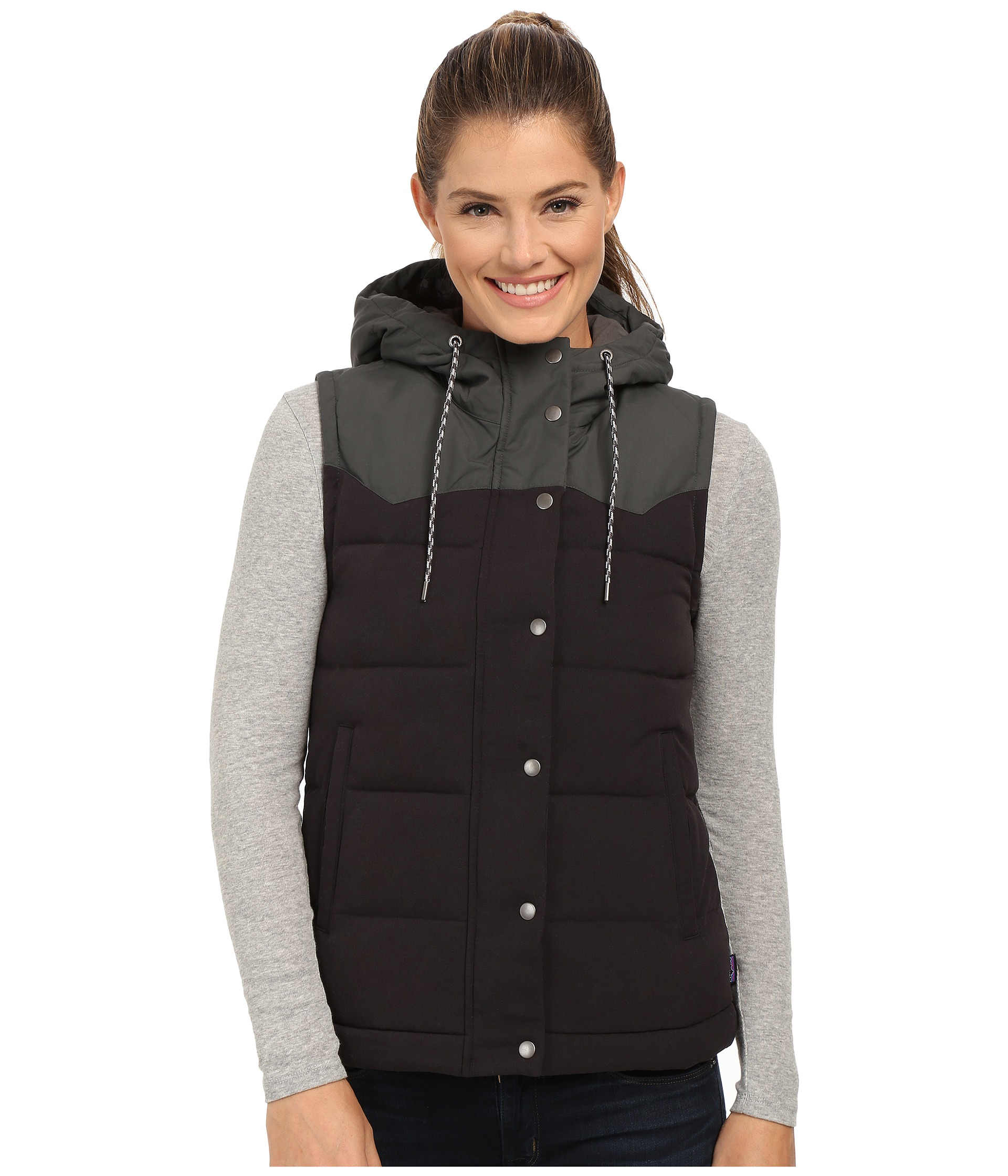 Lyst - Patagonia Bivy Hooded Vest in Black