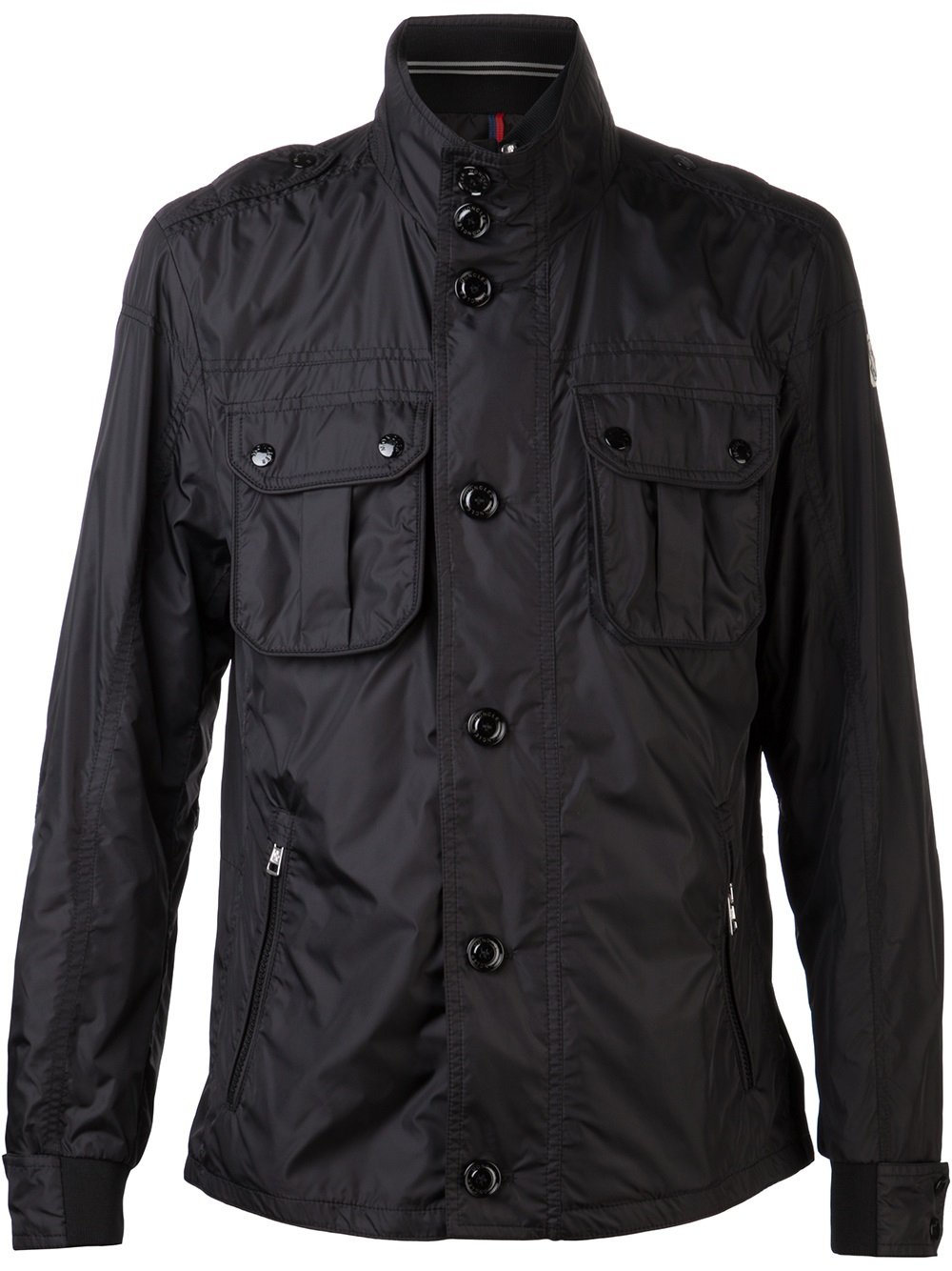 Moncler Windbreaker Jacket In Black For Men - Lyst