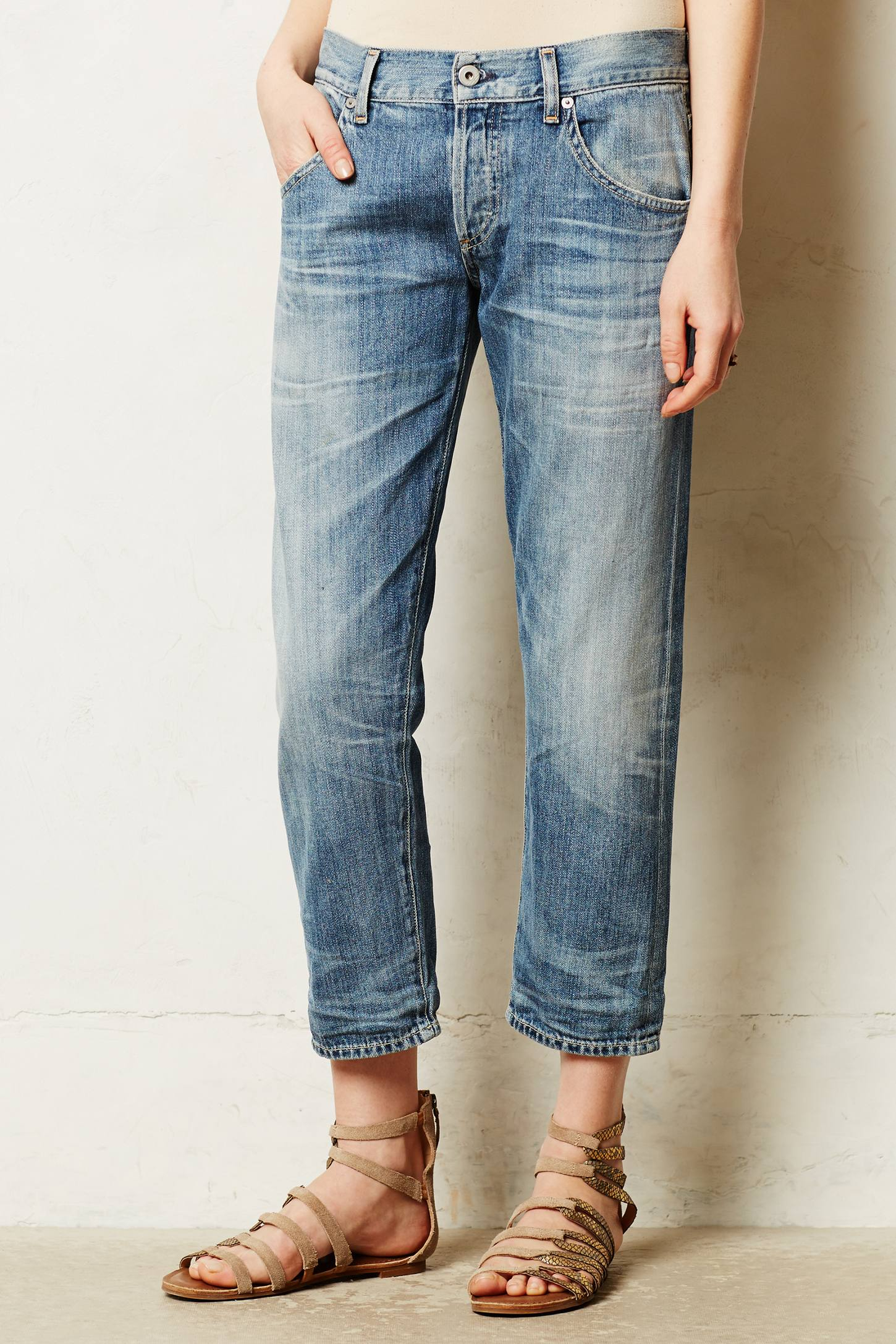 Citizens of humanity Skyler Relaxed Crop Jeans in Blue | Lyst