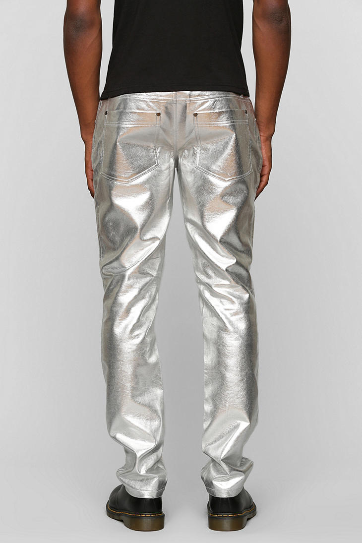 metallic pants