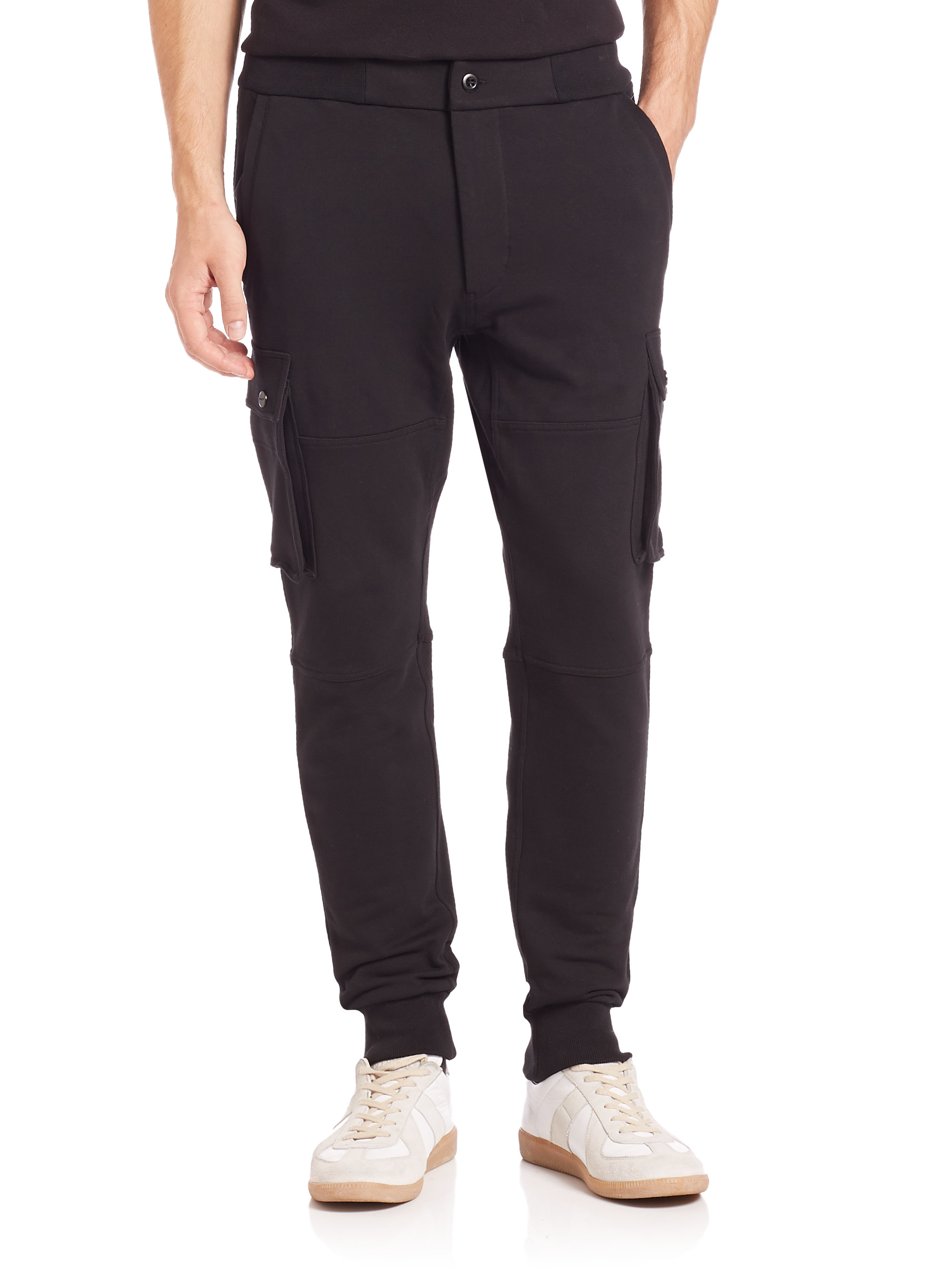 Lyst - Polo Ralph Lauren Knit Cargo Pants in Black for Men