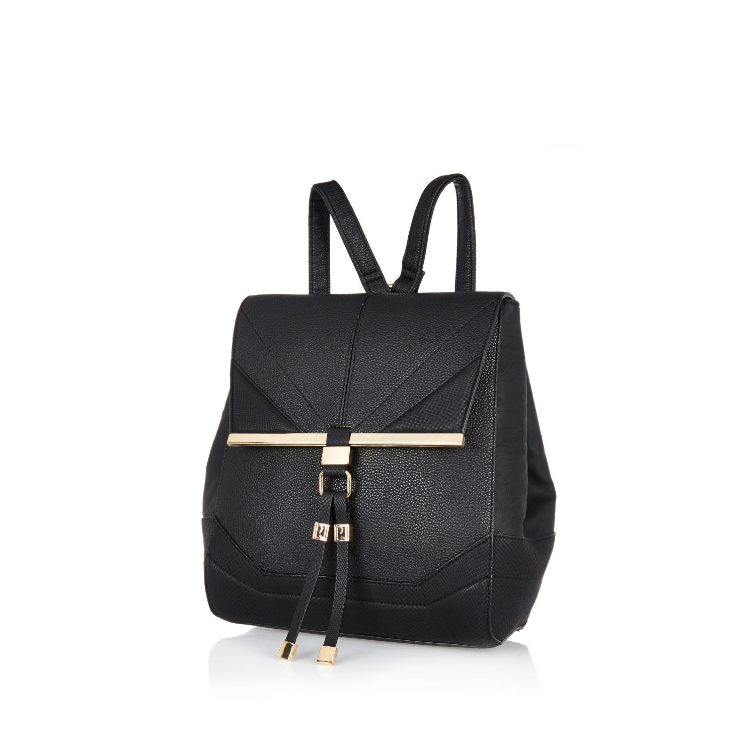 river island black rucksack