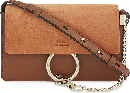 marcie chloe bag replica - Chlo Faye Small Leather Suede Clutch in Brown (Tobacco) | Lyst