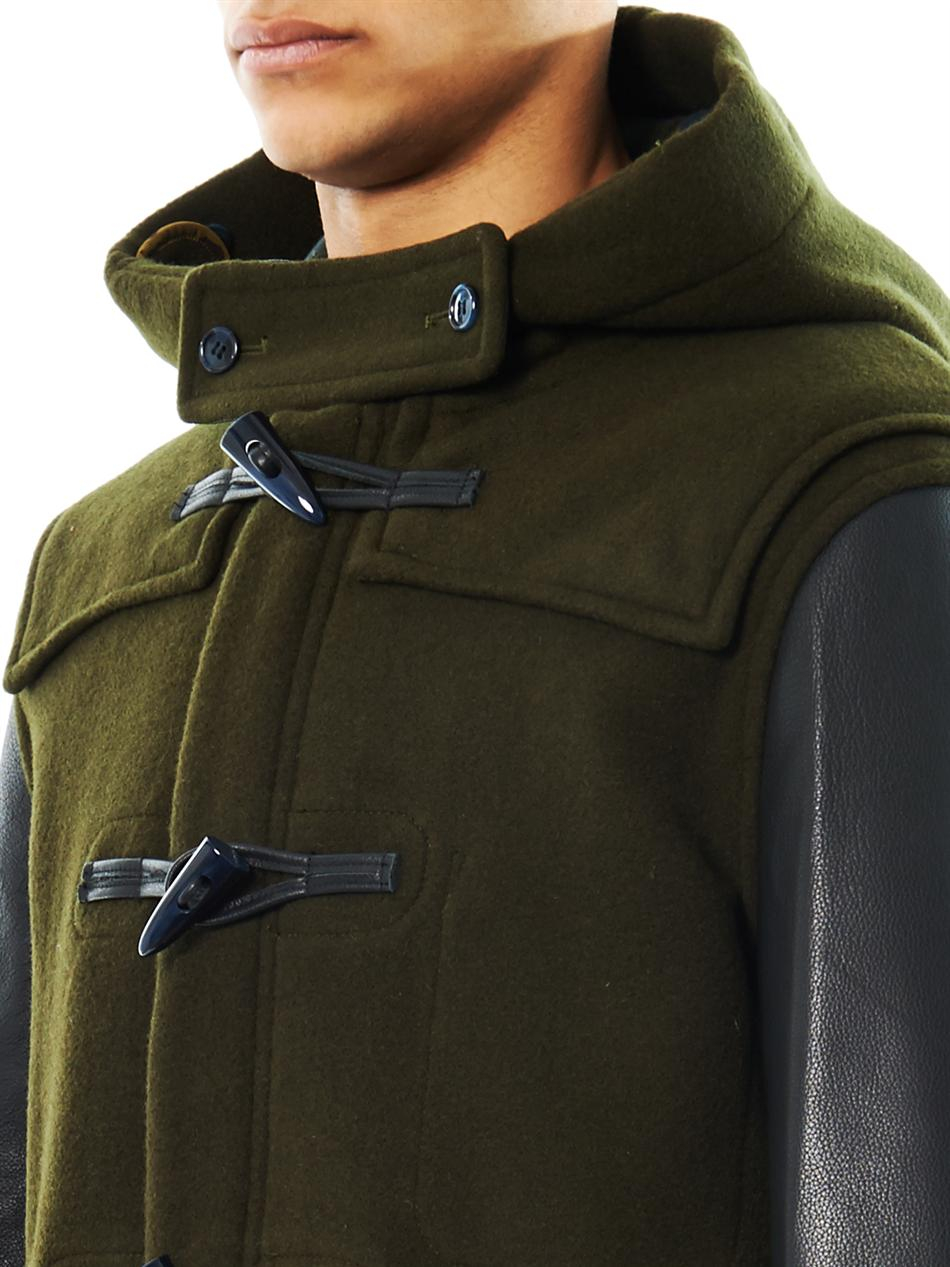Lyst Marc by marc jacobs Paddington Leathersleeve Duffle Coat in
