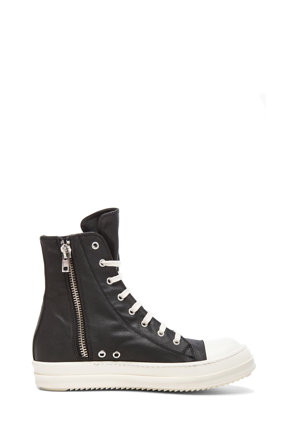 Lyst - Drkshdw By Rick Owens Coated Canvas Ramones Sneakers in Black