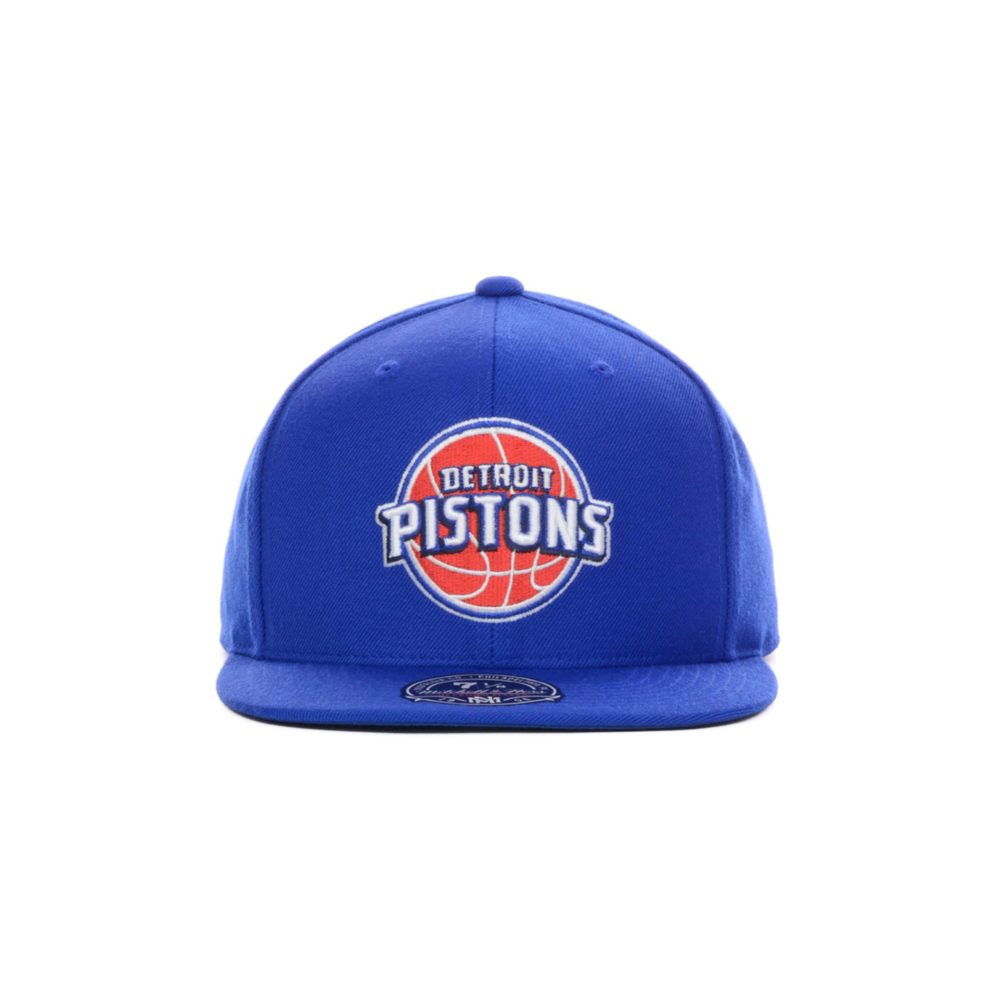 Lyst - Nike Mitchell Ness Detroit Pistons Nba Current Logo Fitted Cap