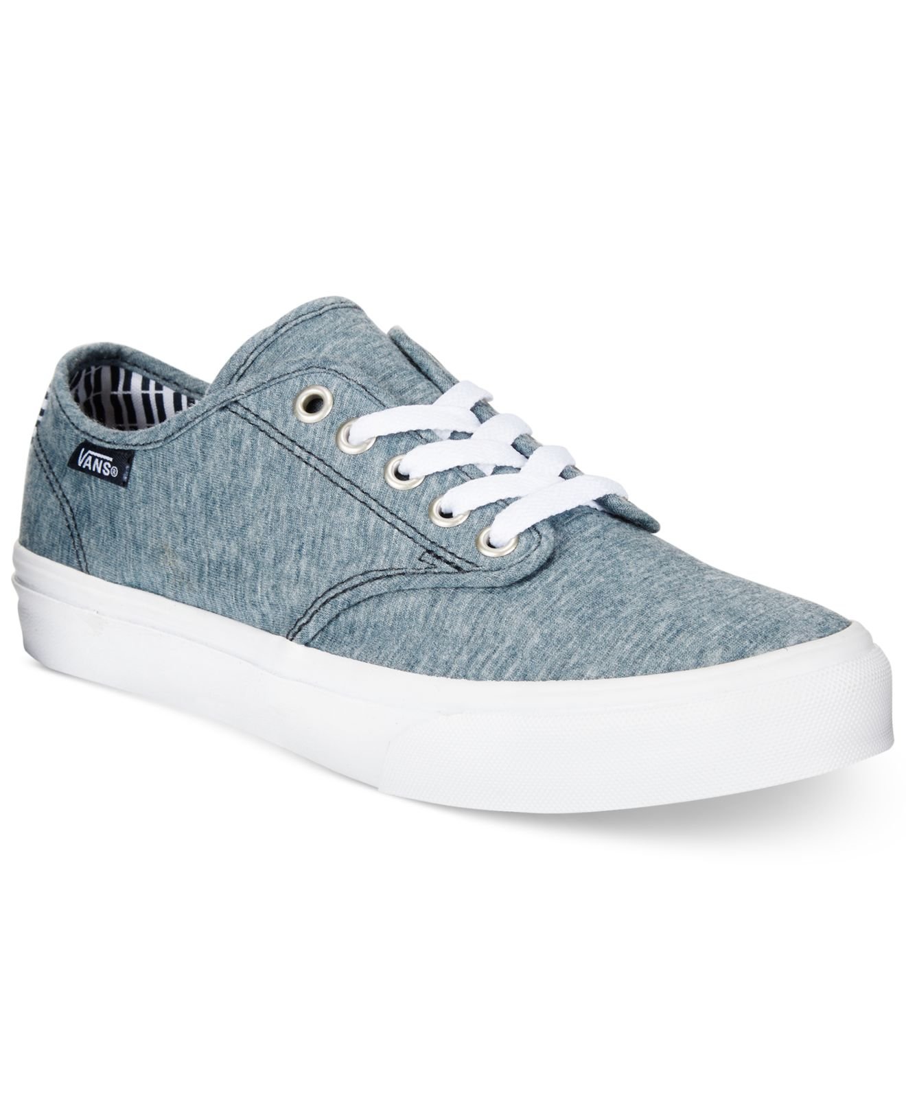 Lyst - Vans Women's Camden Pinstripe Sneakers in Gray