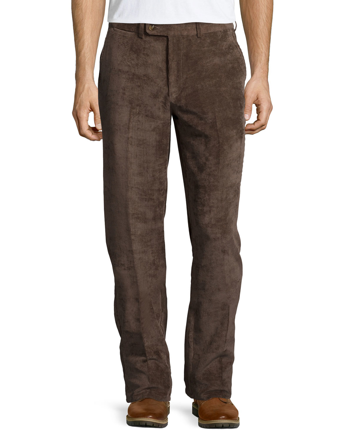 Peter millar Nanoluxe Corduroy Pants in Brown for Men | Lyst