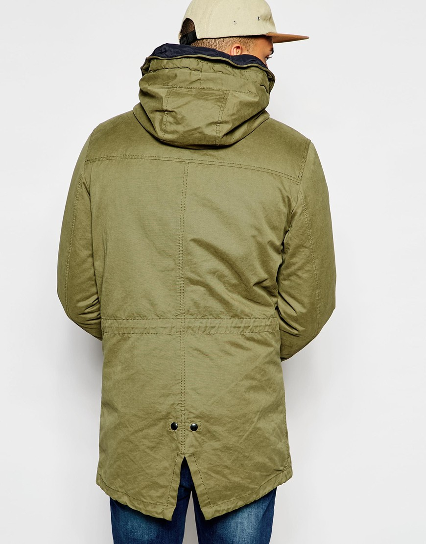 Lyst - Jack & Jones Military Parka in Green for Men