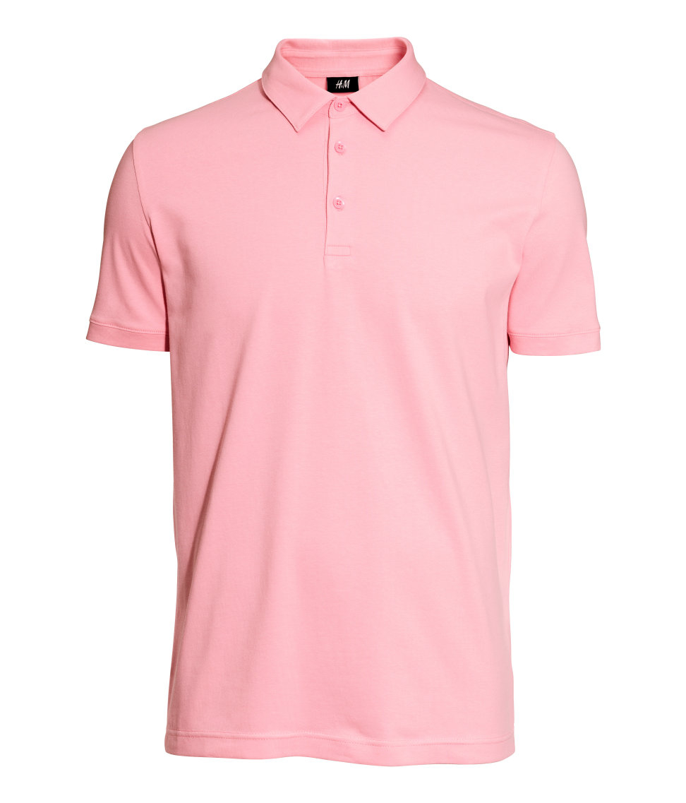 light pink polo shirt men