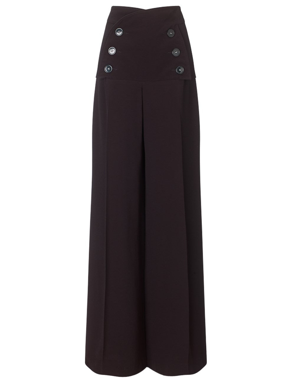 Derek lam Black High Waisted Sailor Trousers in Black | Lyst