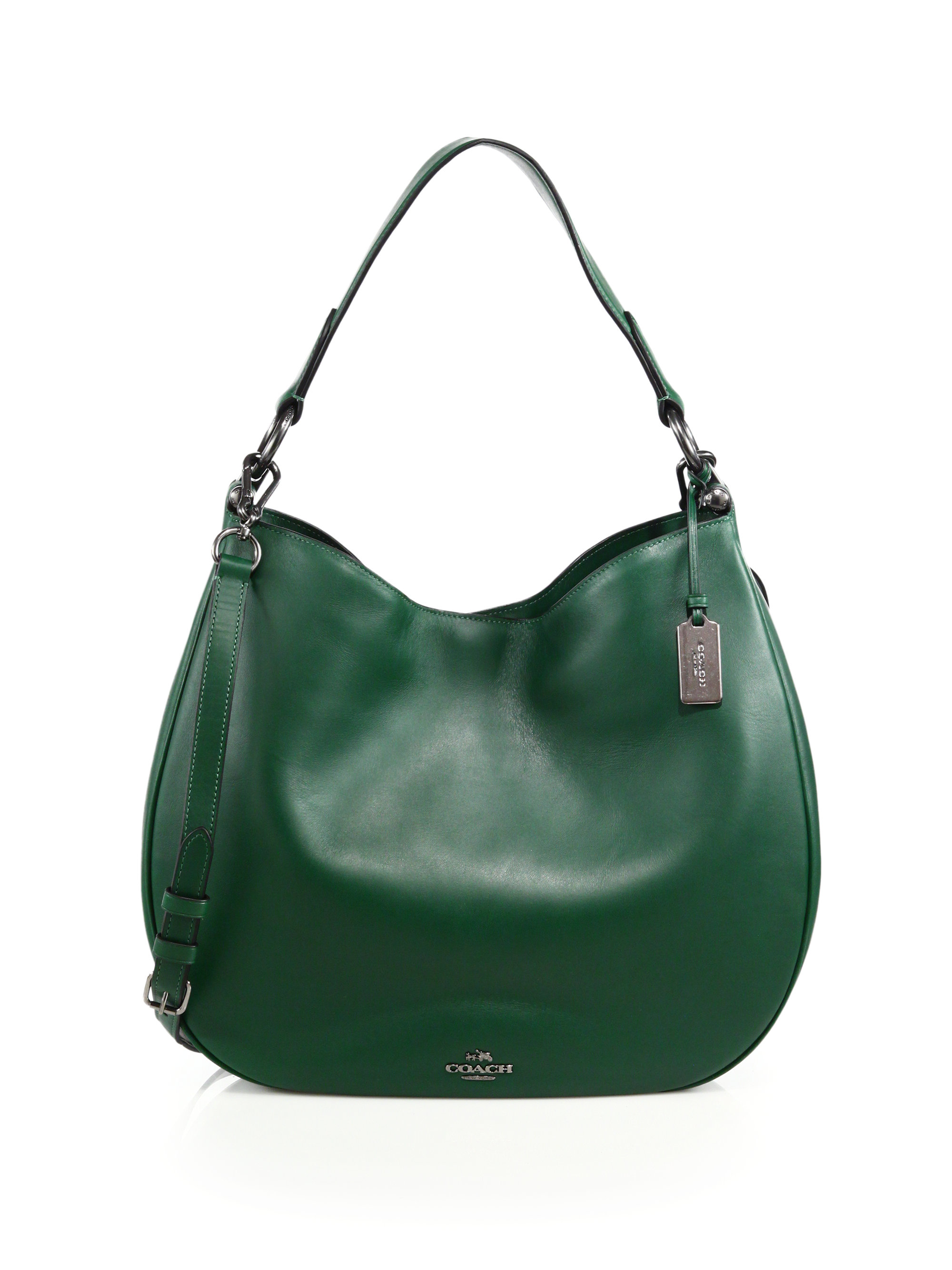 Lyst Coach Nomad Leather Shoulder Bag In Green Gallery