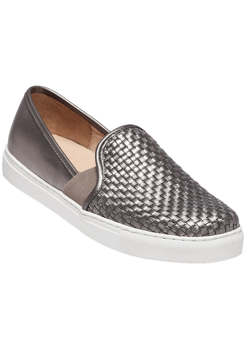 j slides leather sneakers
