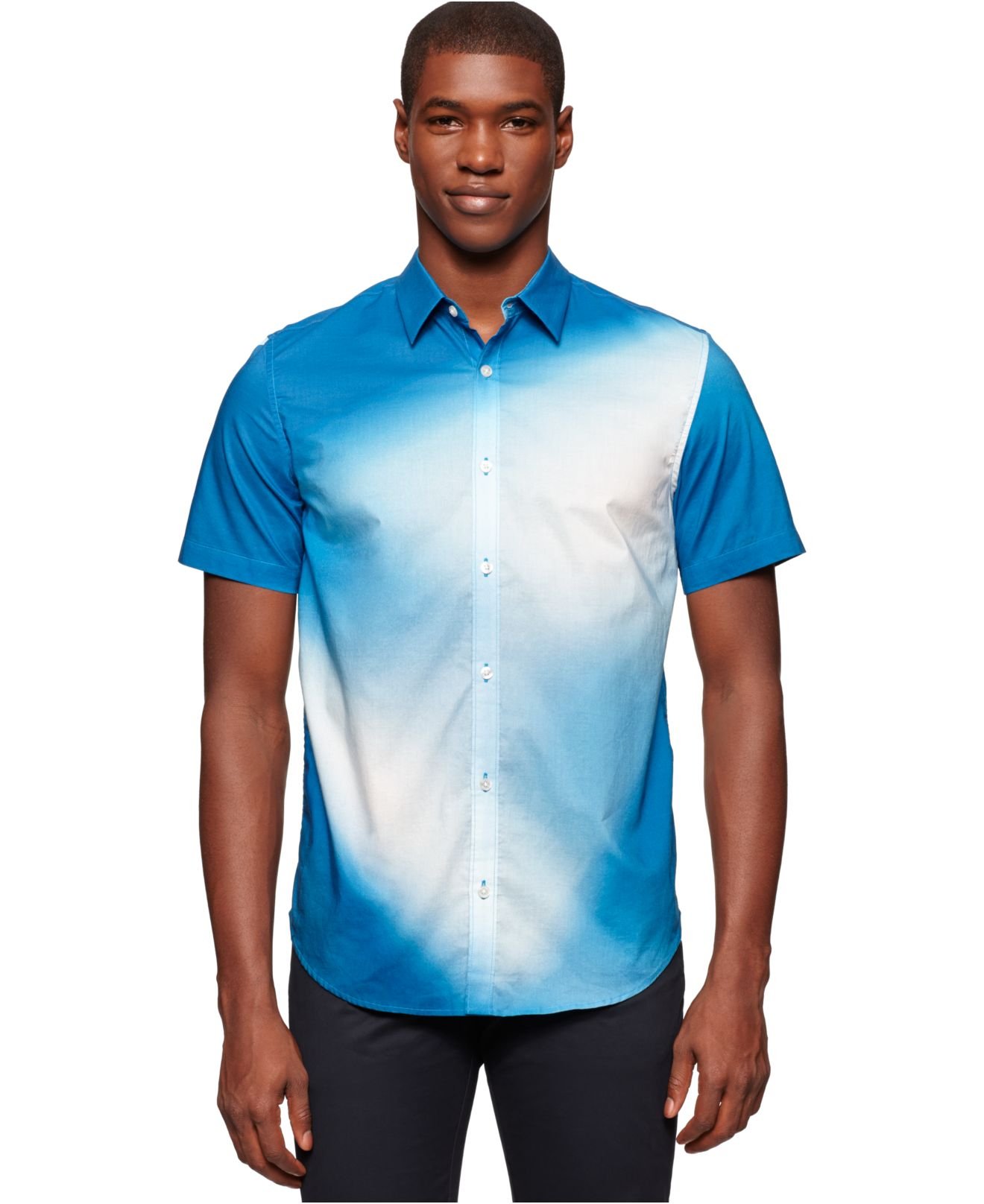 calvin klein shirt blue