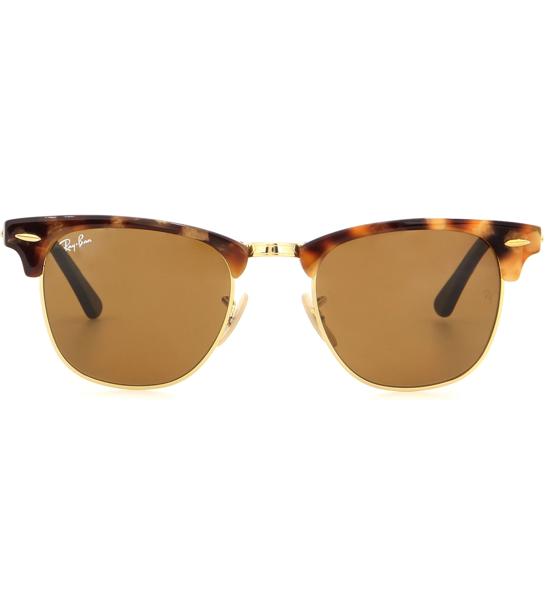 Lyst Ray Ban Rb3016 Clubmaster Sunglasses In Brown 