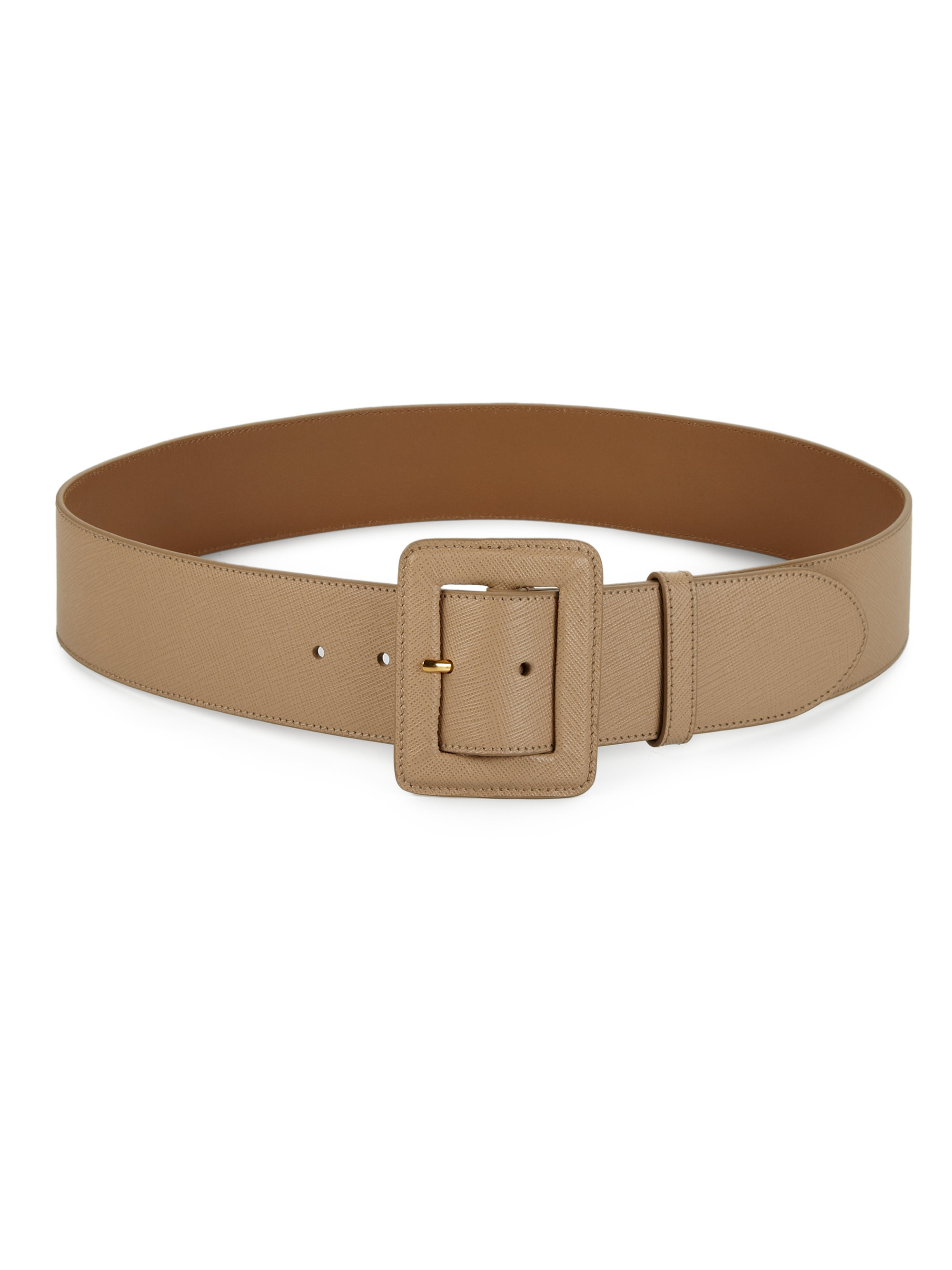 Prada Cinture Leather Belt in Brown (SAND) | Lyst  