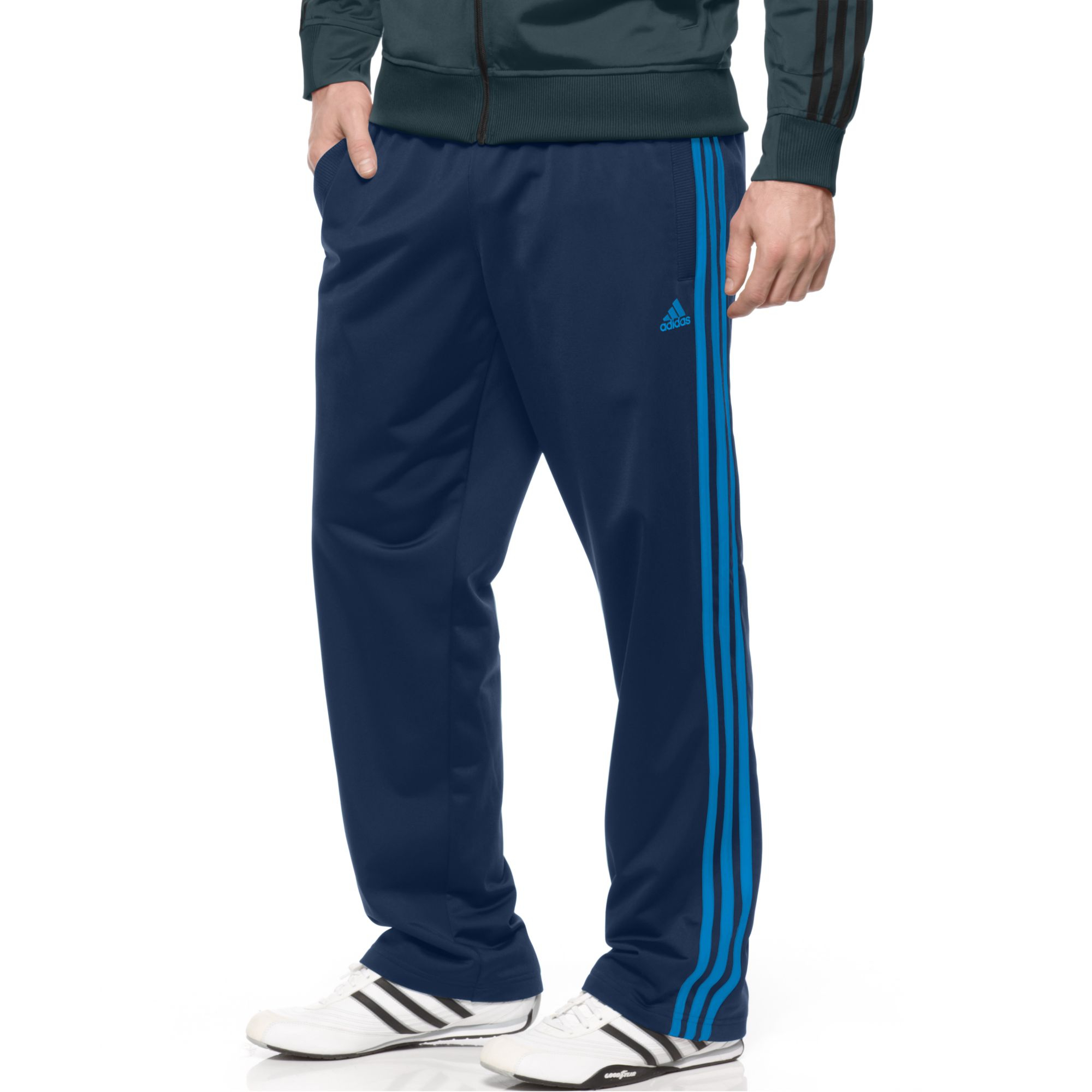 Adidas Varsity Tricot Pant in Blue for Men (collegiate navy/prime blue ...