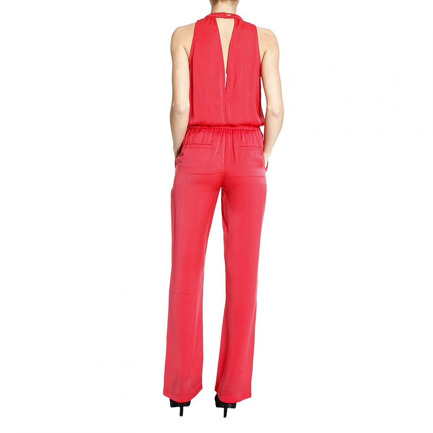 Lyst - Patrizia Pepe Dress Jumpsuit Sleeveless Jersey in Pink