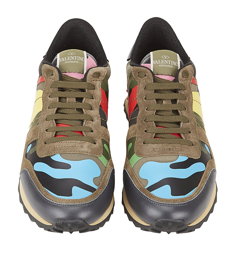 valentino trainers green camo