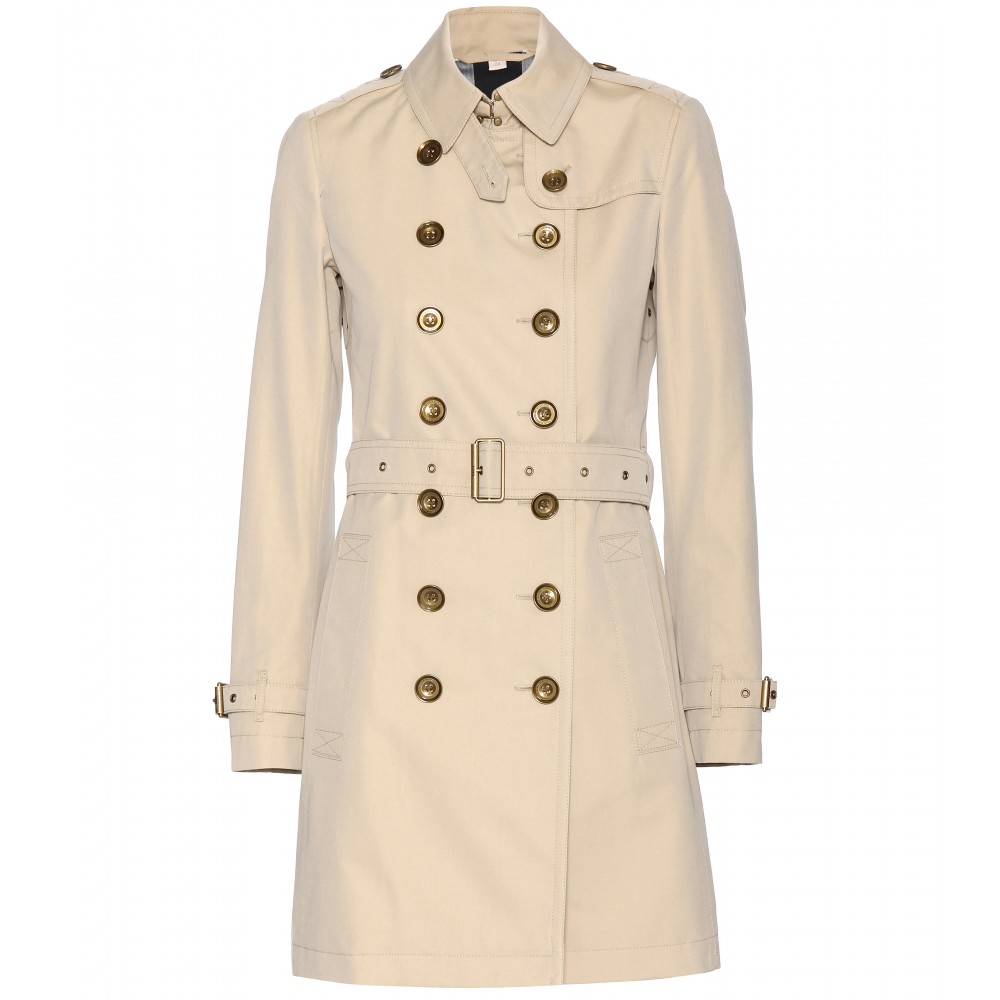 Burberry brit Crombrook Trench Coat in Natural | Lyst