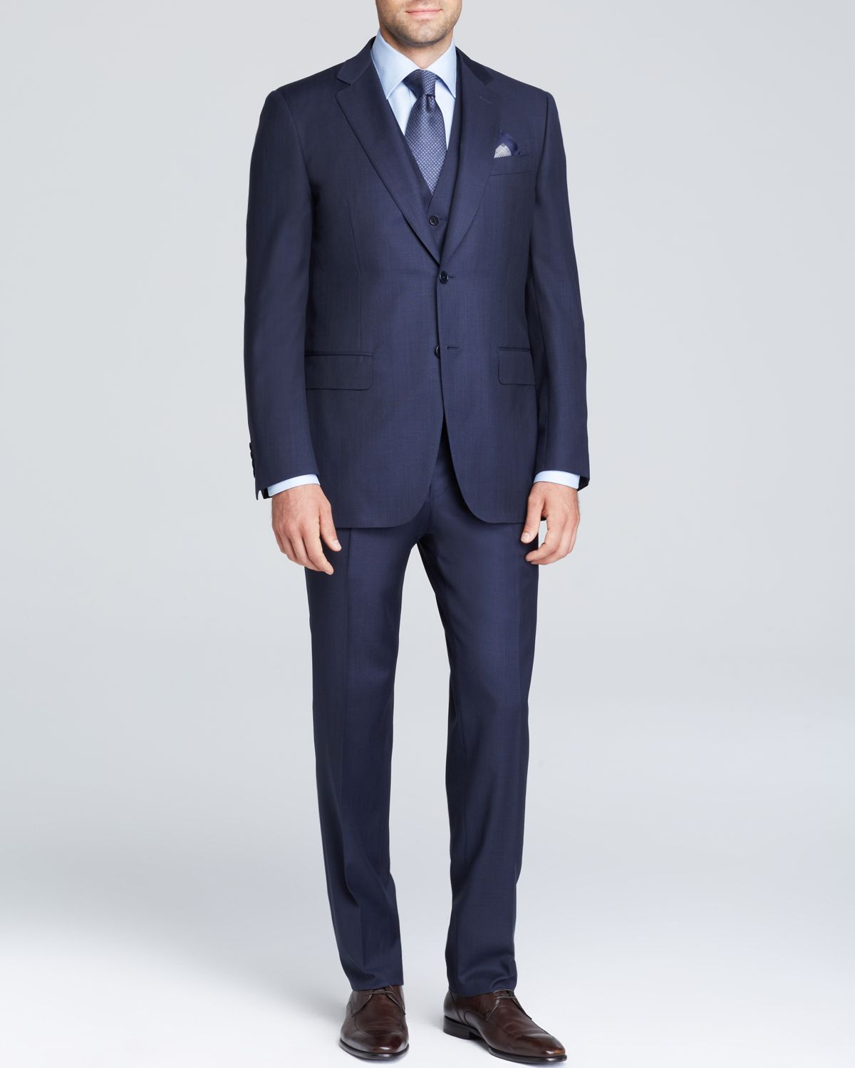 Canali Firenze Three-Piece Travel Suit - Classic Fit - Bloomingdale'S ...