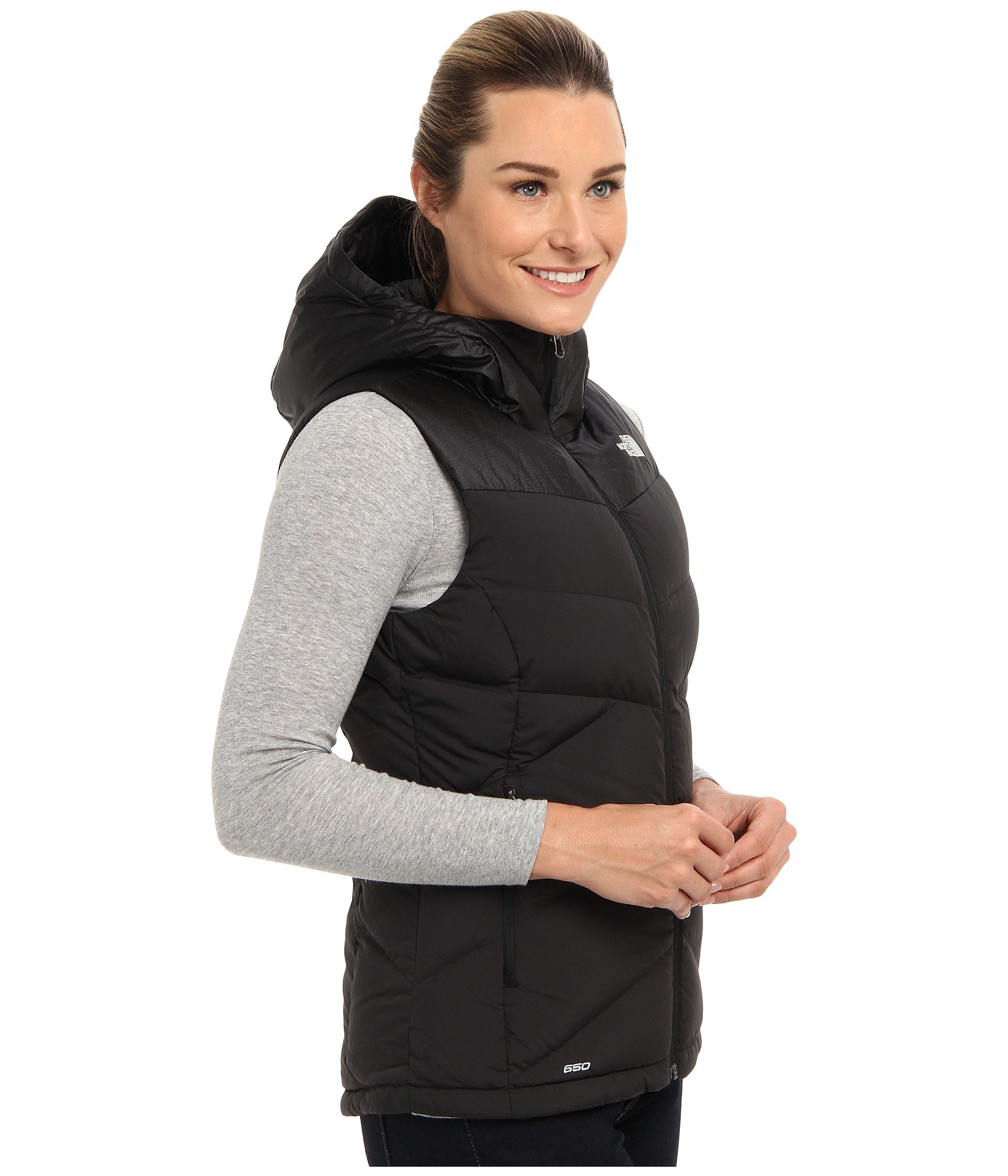 the north face hooded vest