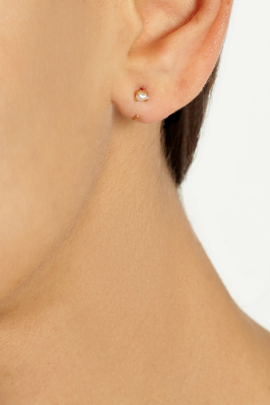 Lyst Melissa Joy Manning 14 Karat Gold Pearl Earrings In Metallic Gallery