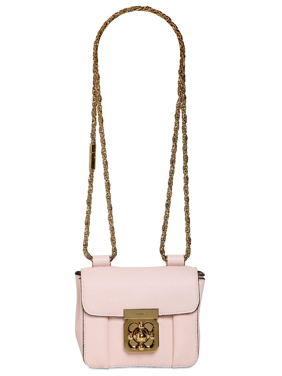 Chlo Pink Leather Mini Elsie Bag in Pink | Lyst  