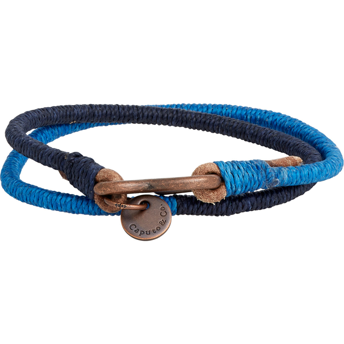 Lyst Ca Co Lacing Cord Leather Wrap Bracelet In Blue Gallery