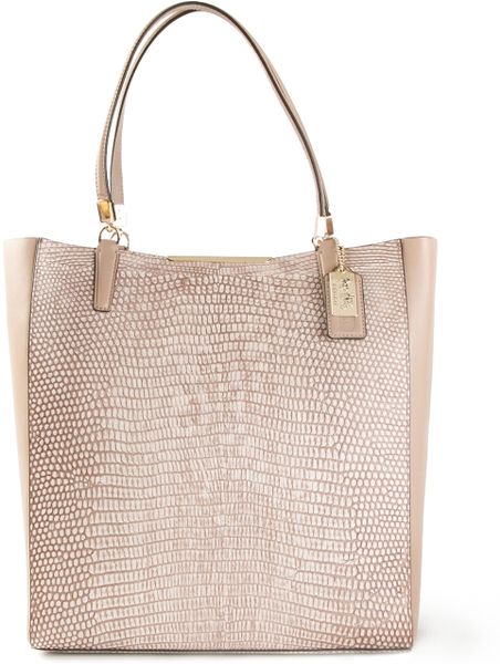 Coach Madison Northsouth Bonded Tote in Pink (nude & neutrals) | Lyst